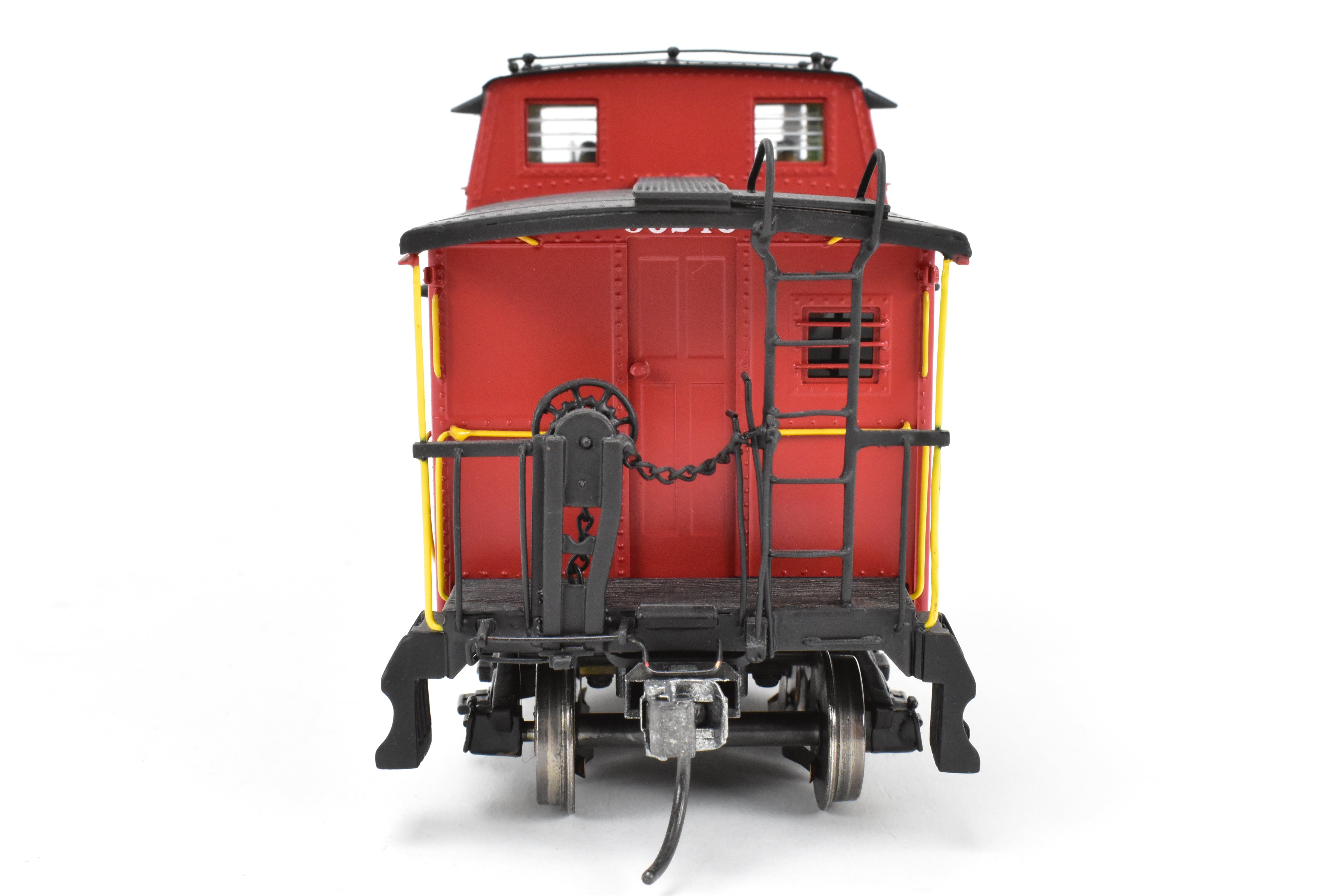 1:48th O Scale Brass Sunset 2-Rail C&O Chesapeake & Ohio Red/Black Steel Caboose #90240