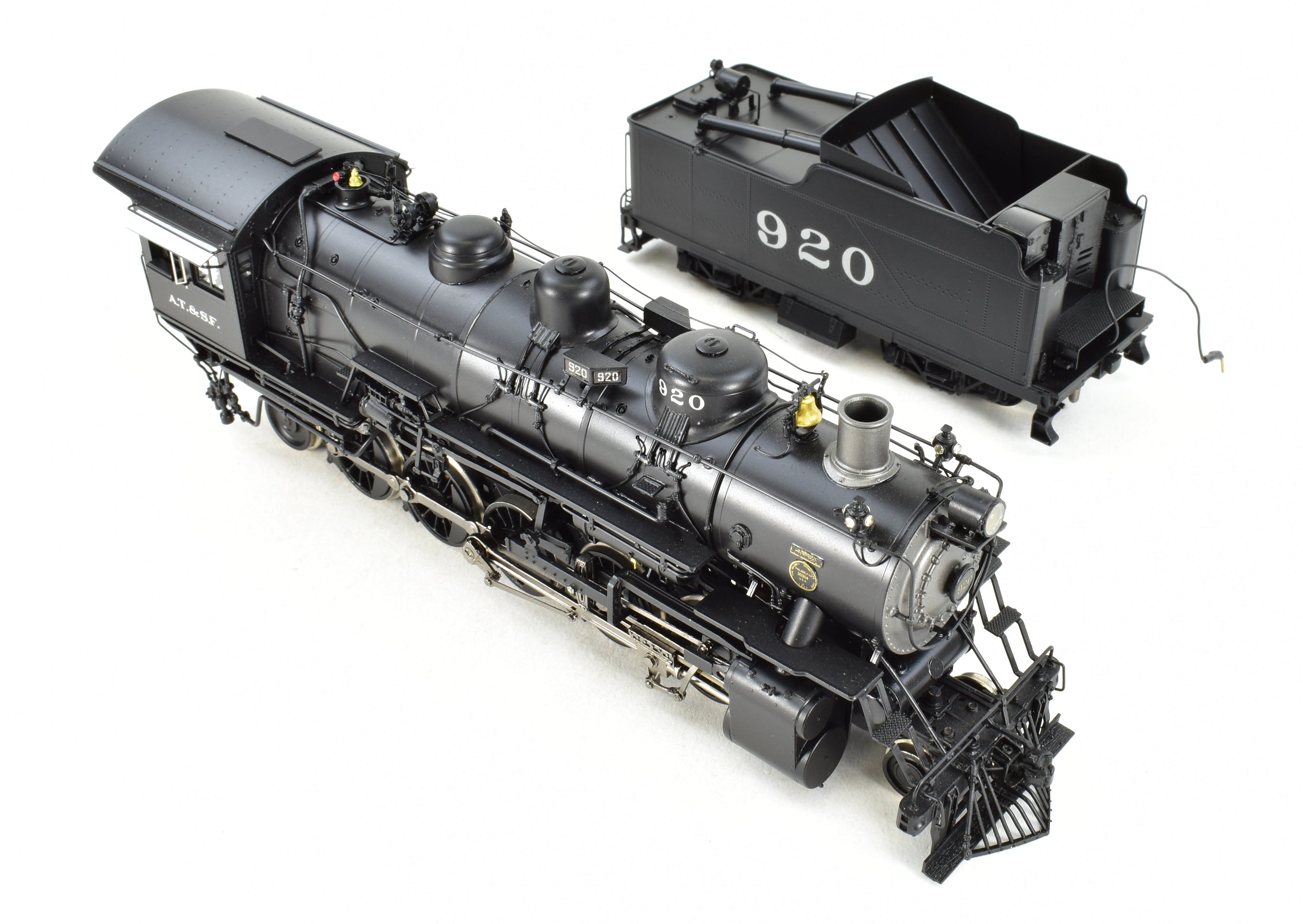 HO Scale Brass ATSF - Santa Fe 2-10-2 #920 Factory Painted Division Point Model