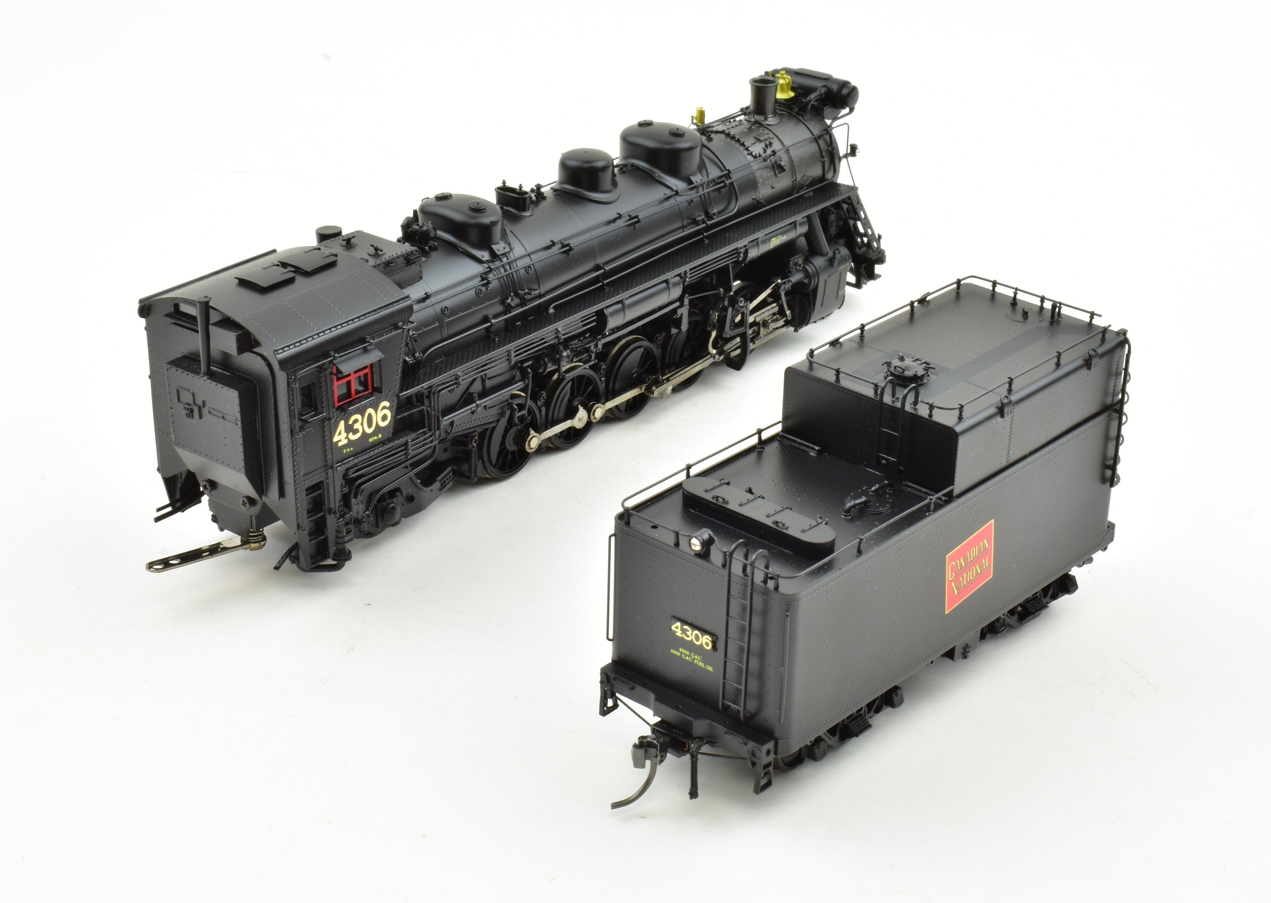 HO Scale Brass Model Train - Overland Models CNR Canadian National Railway T4a 2-10-2 Factory Painted Locomotive No. 4306