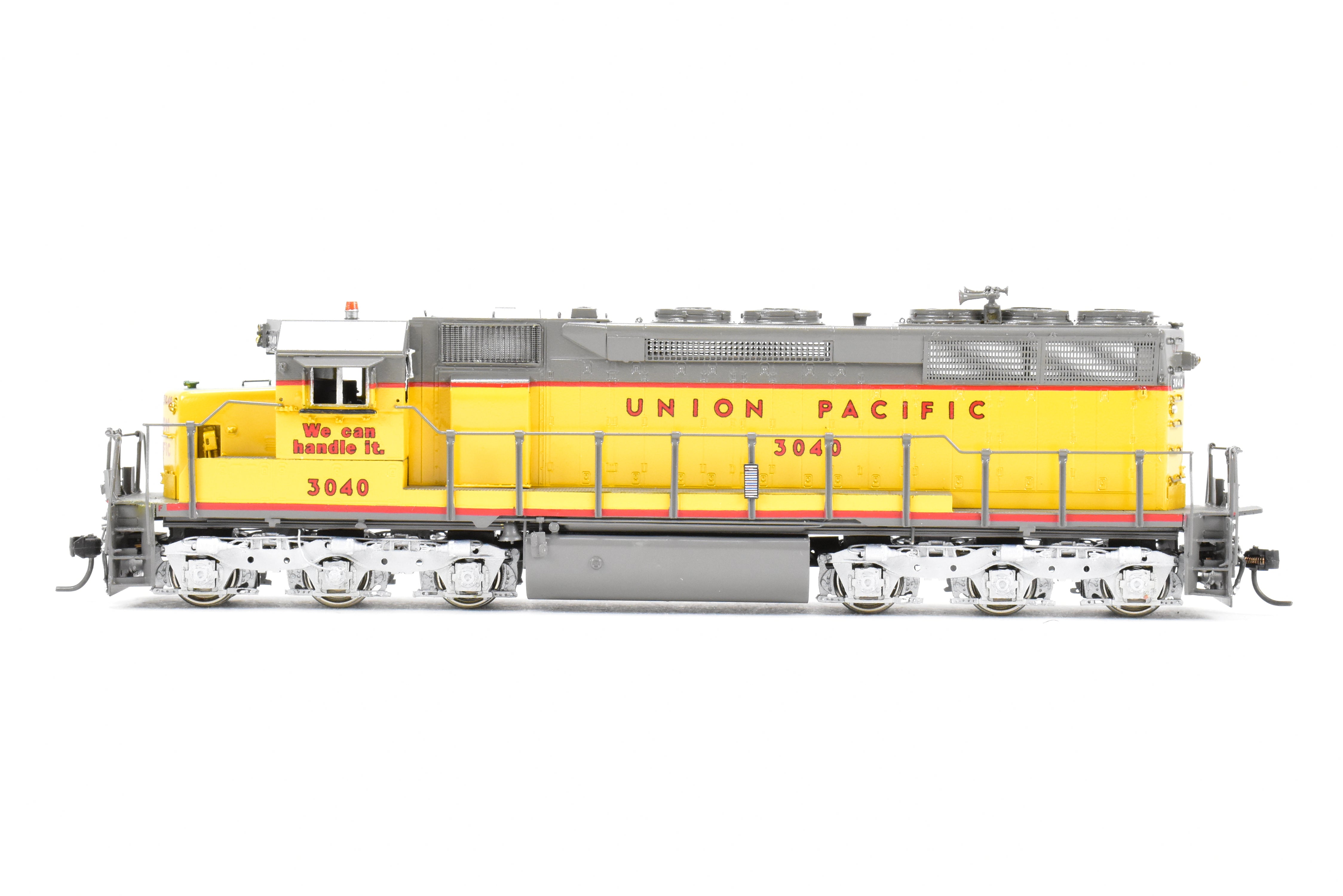 HO Scale Brass Model Train - Overland Models Inc. Union Pacific EMD SD40X Locomotives Nos. 3040 - 3045 with Flared Radiators, Featuring CP #3040