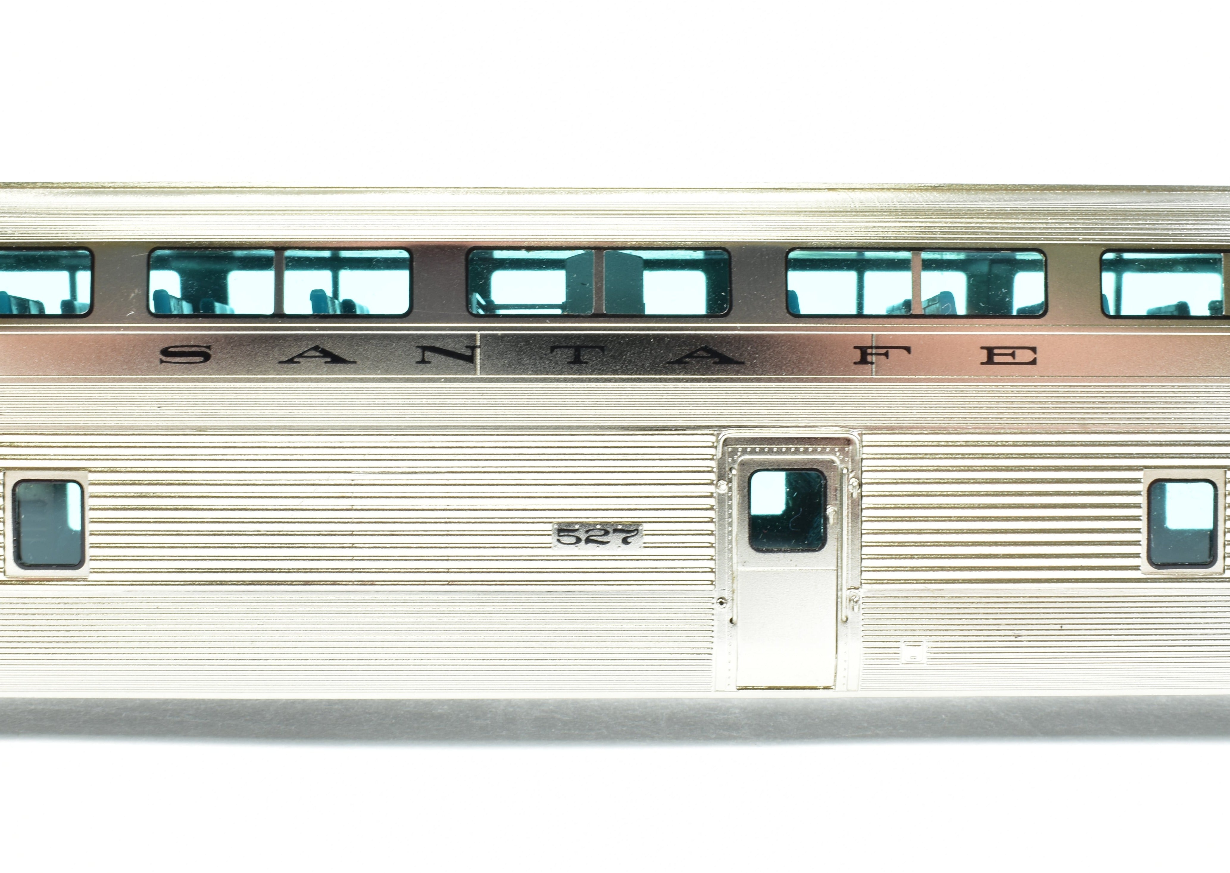 HO Scale Brass ATSF Santa Fe Hi-Level Chair Car #527 by Overland Models