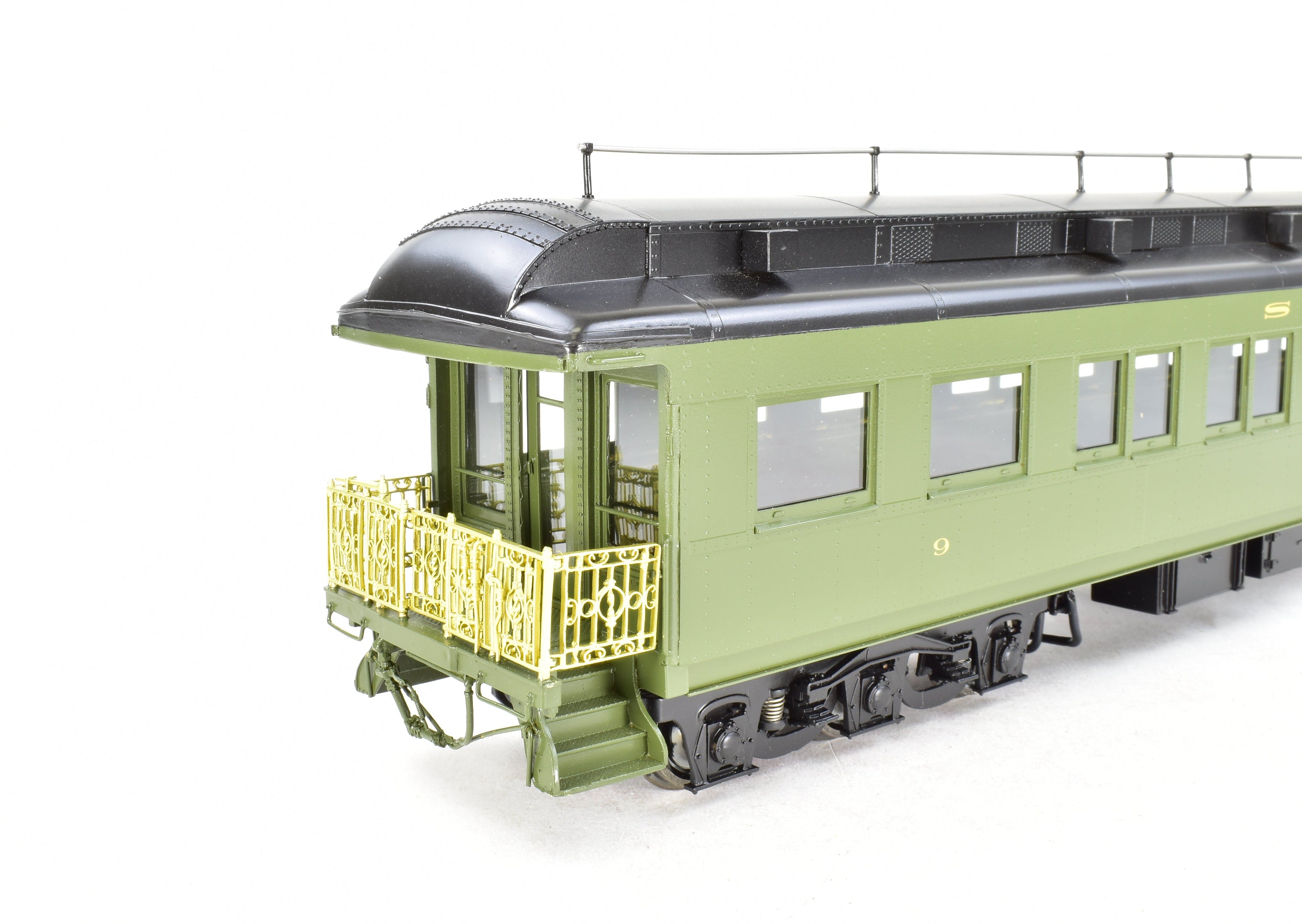 O Scale 1:48 Pecos River Brass ATSF - Santa Fe Heavyweight #9 Factory-Painted Business Car
