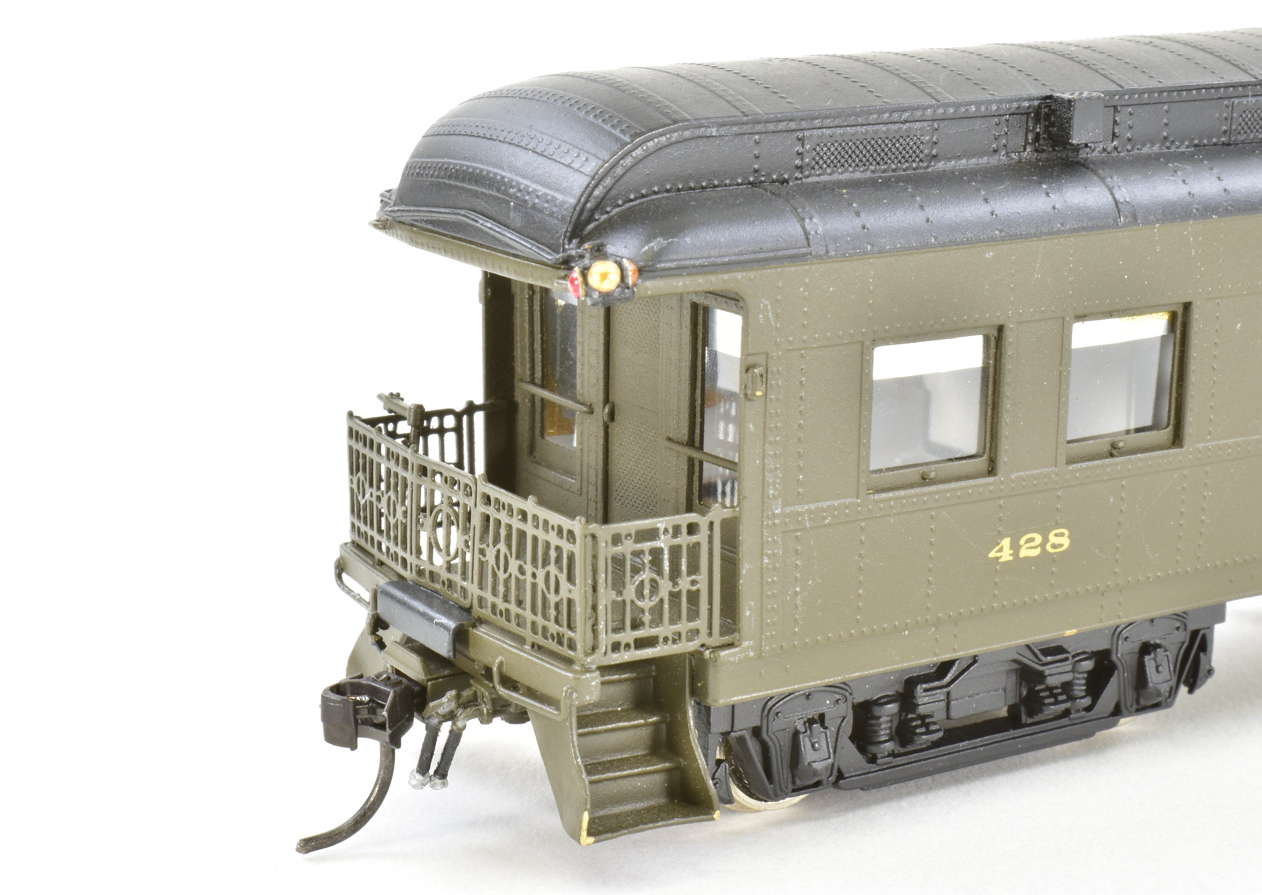 Custom Painted HO Brass Hallmark ATSF Santa Fe Superintendent's Car #400