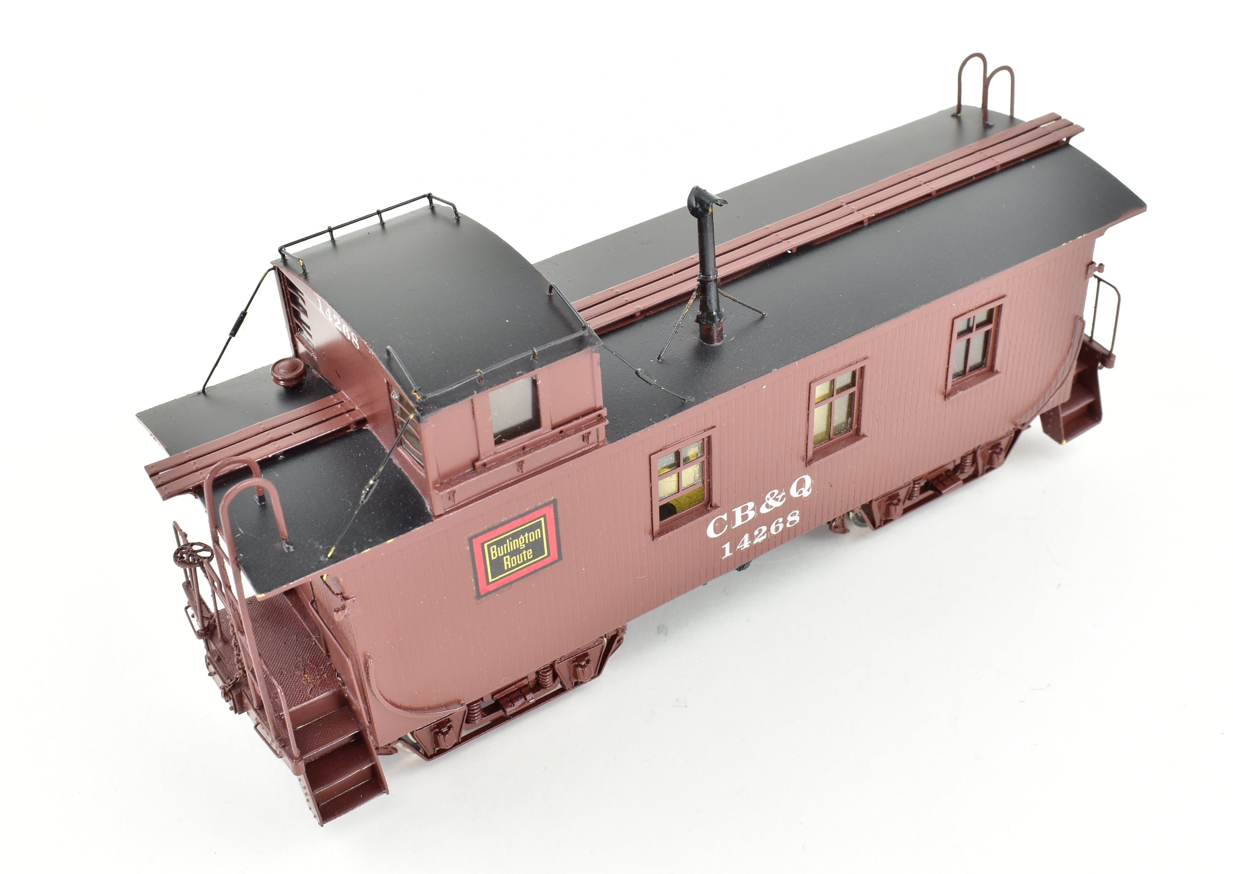 O Scale Oriental Limited CB&Q Burlington Route NE-1 Custom Painted Wood Caboose