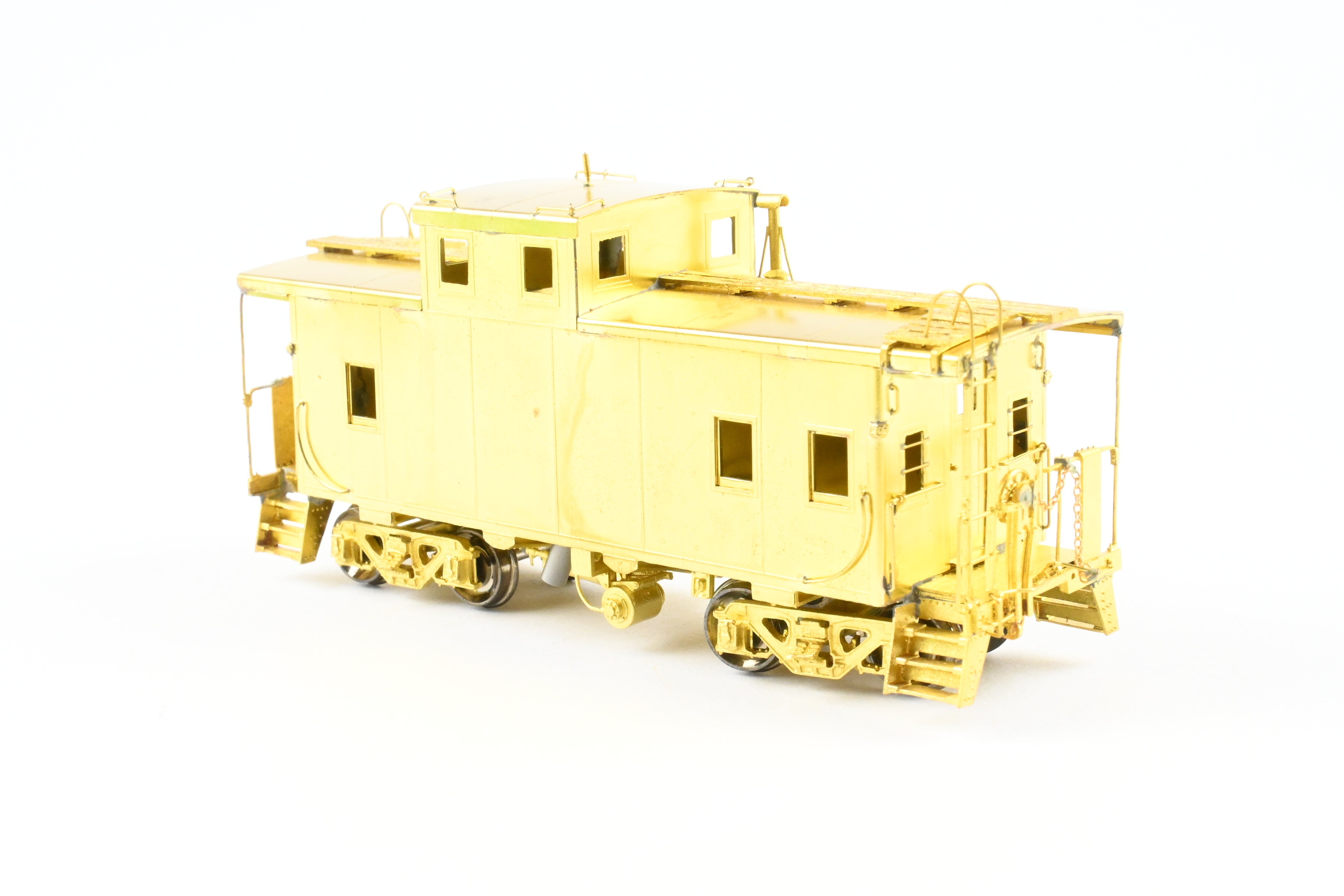 HO Scale Brass OMI - Overland Models, Inc. Erie Railroad Offset Cupola Welded Caboose with Radio Equipment from 1947 to 1960, Model Number #C222 - C269