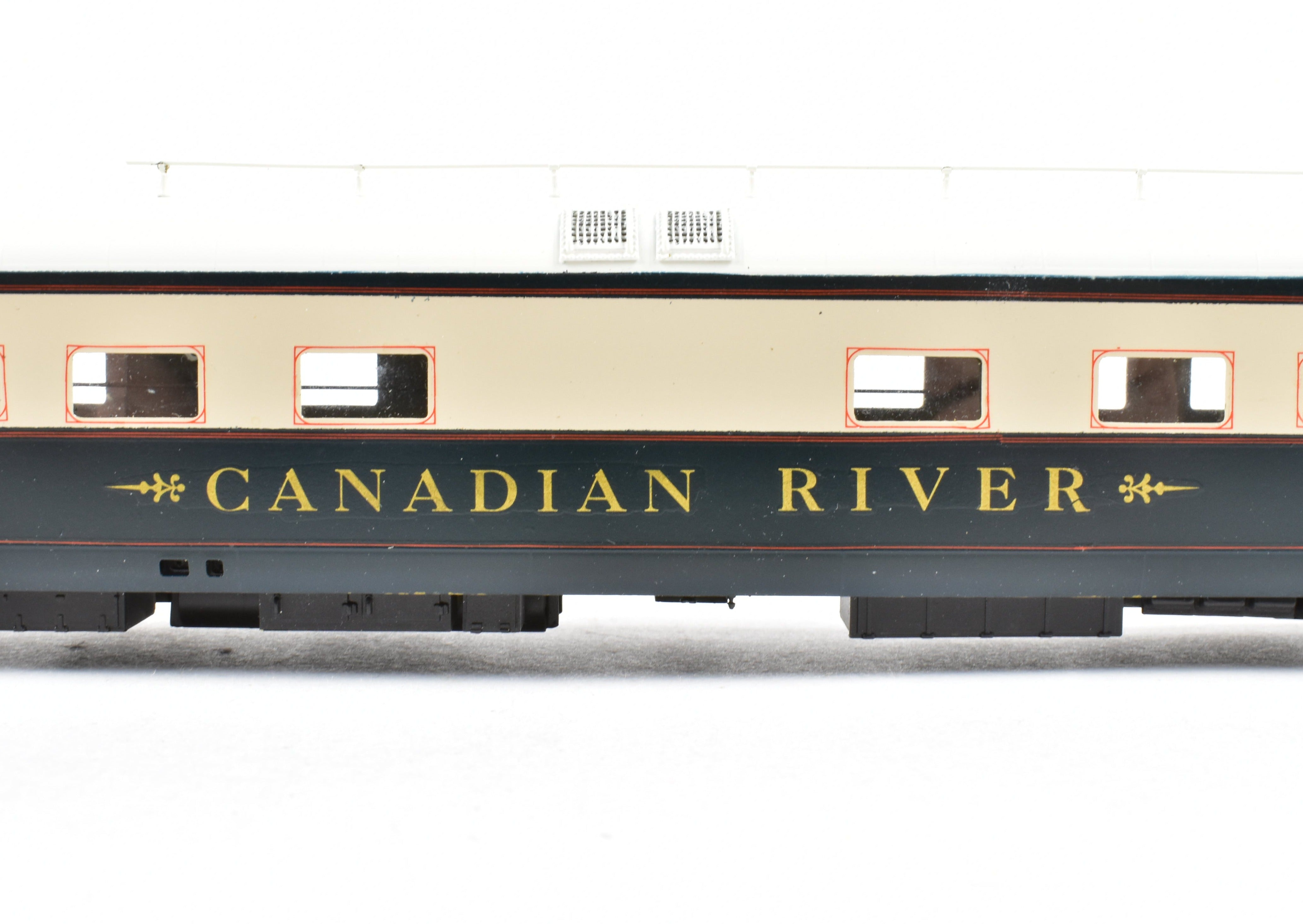 HO Scale Brass Burlington Northern 'Canadian River' Pro - Painted Business Car by W&R Enterprises