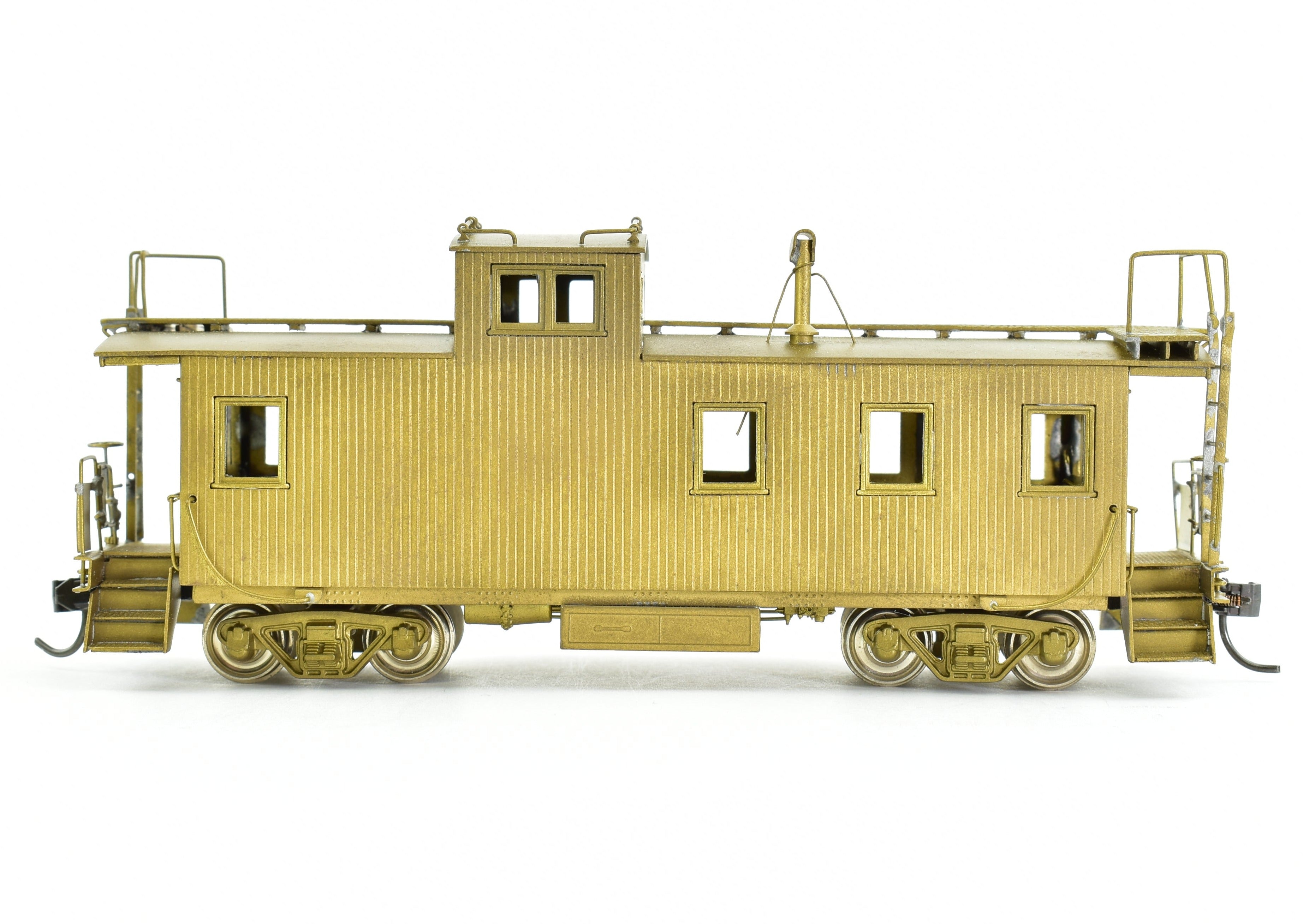 HO Scale Brass Model Railroad Caboose by OMI - Overland Models, Inc. Representing Great Northern's 30 - Foot Wood - Sided Design