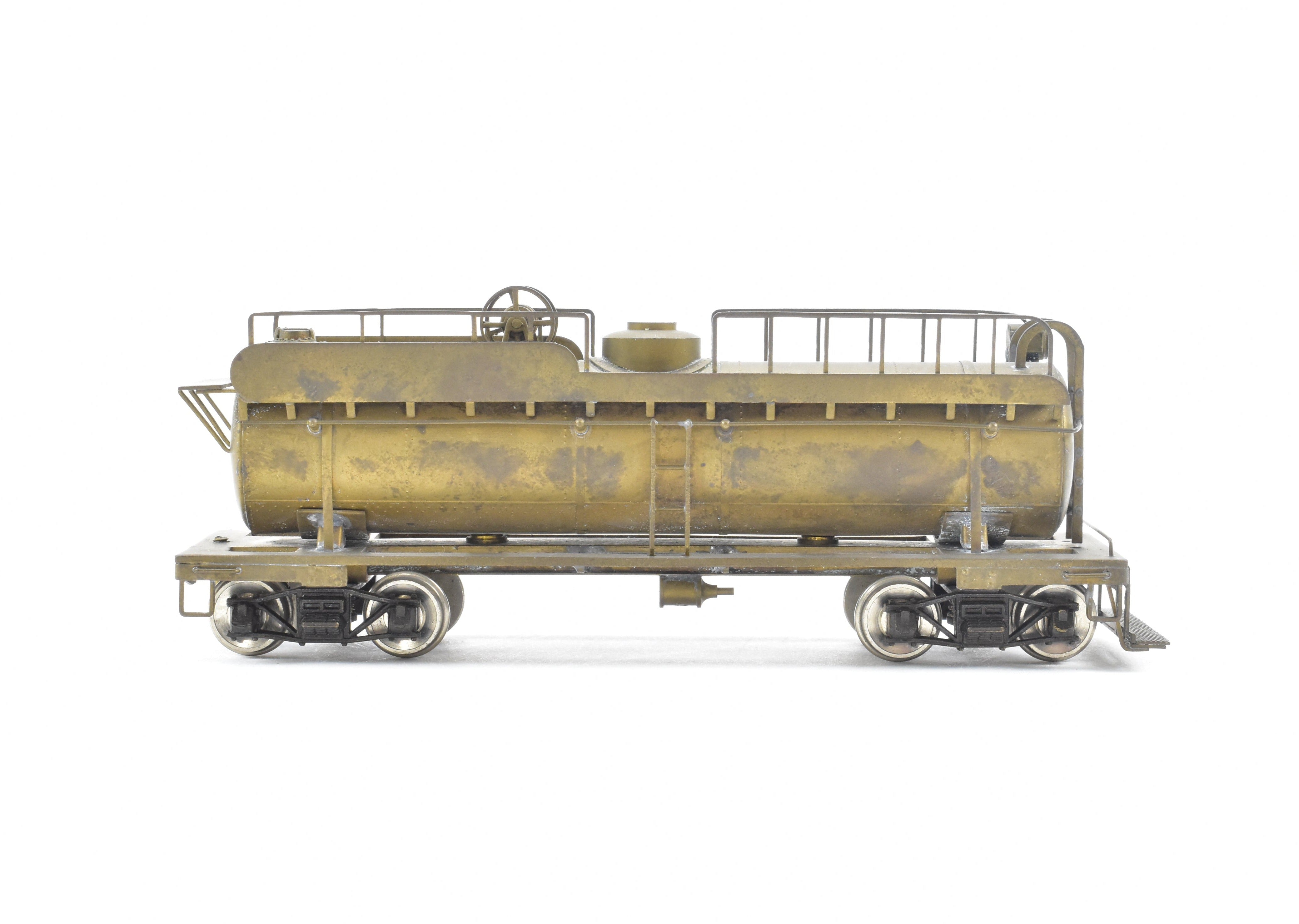 HO Brass Northwest Short Line Logging Tank Car/Aux Tender, No Box, Good Condition