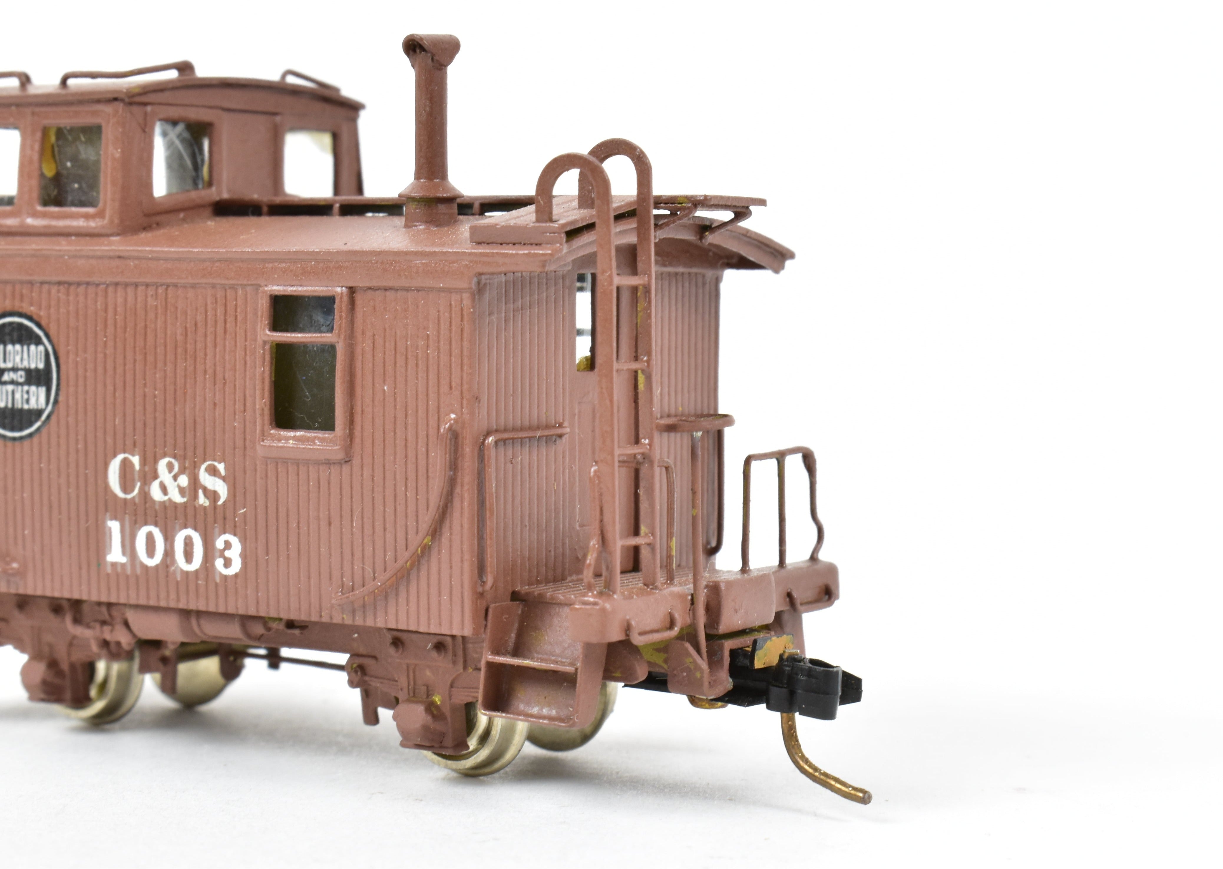 HOn3 Custom Painted NJ Brass 2-Axle Caboose #1003 - Colorado & Southern