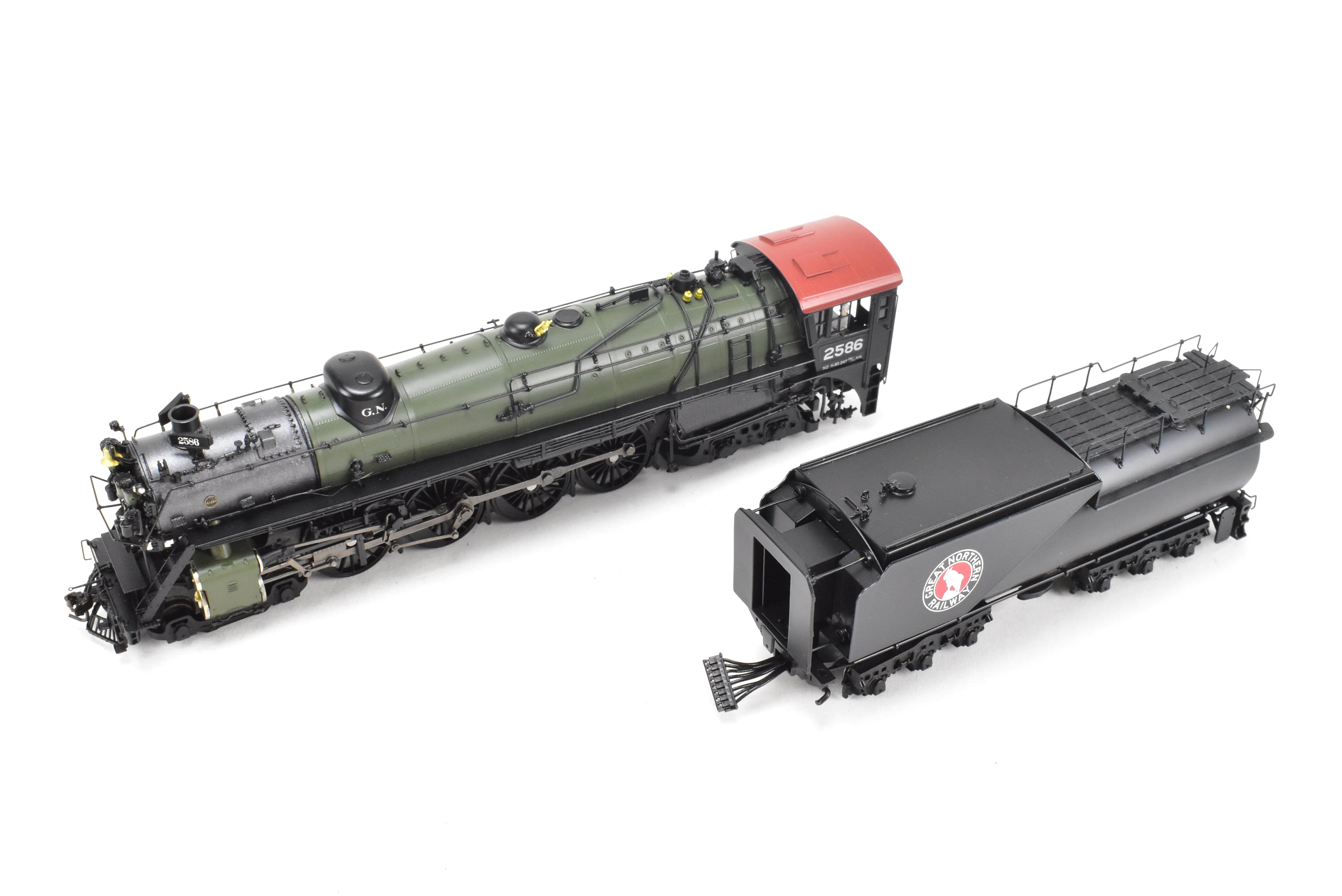 HO Scale Brass Hybrid BLI Great Northern S - 2 4 - 8 - 4 FP 2586 with DCC and Sound