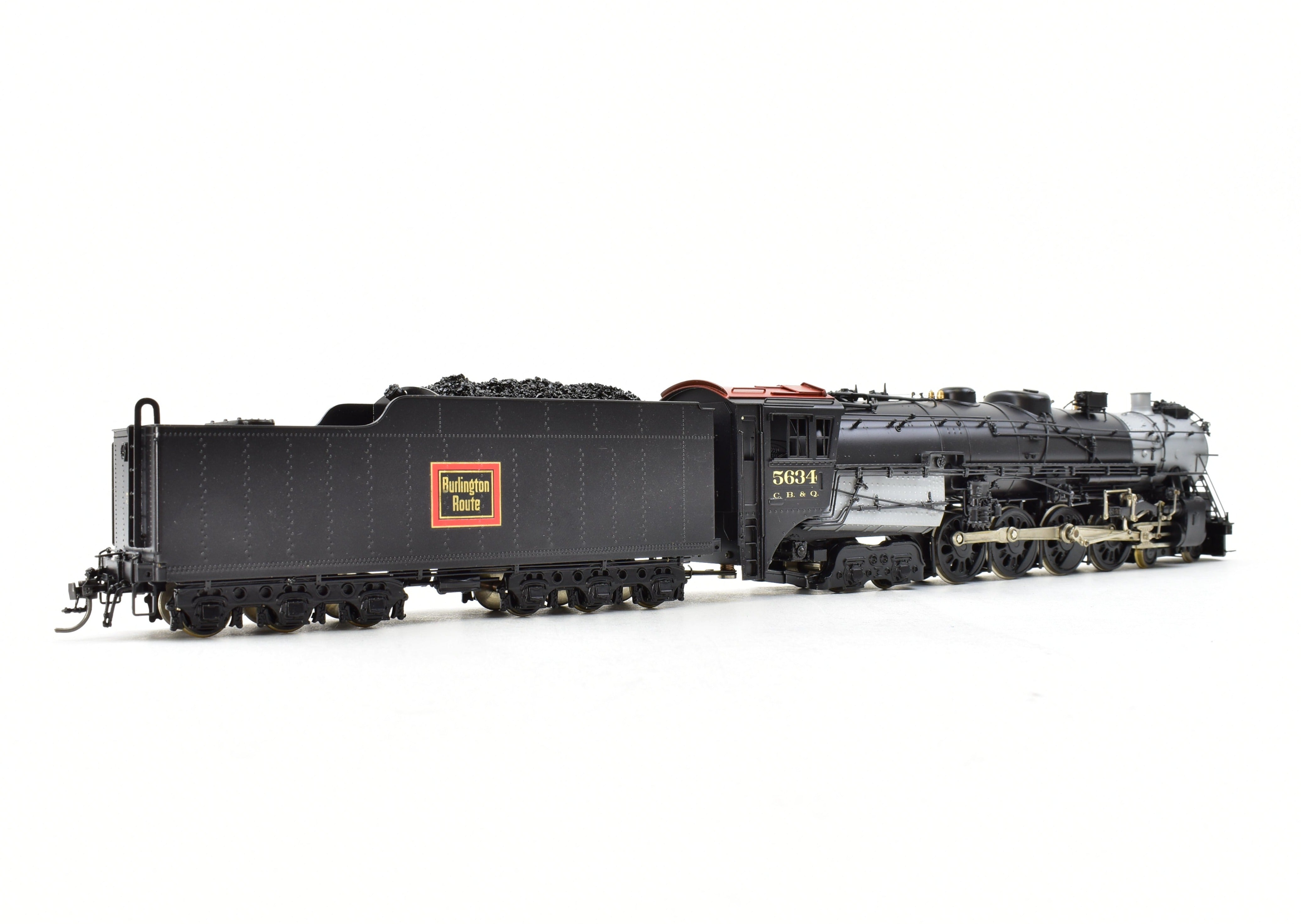 HO Scale Brass Pacific Fast Mail Model - Toby CB&Q Burlington Route 4-8-4 Class O-5a Crown Model Professionally Painted No. 5634