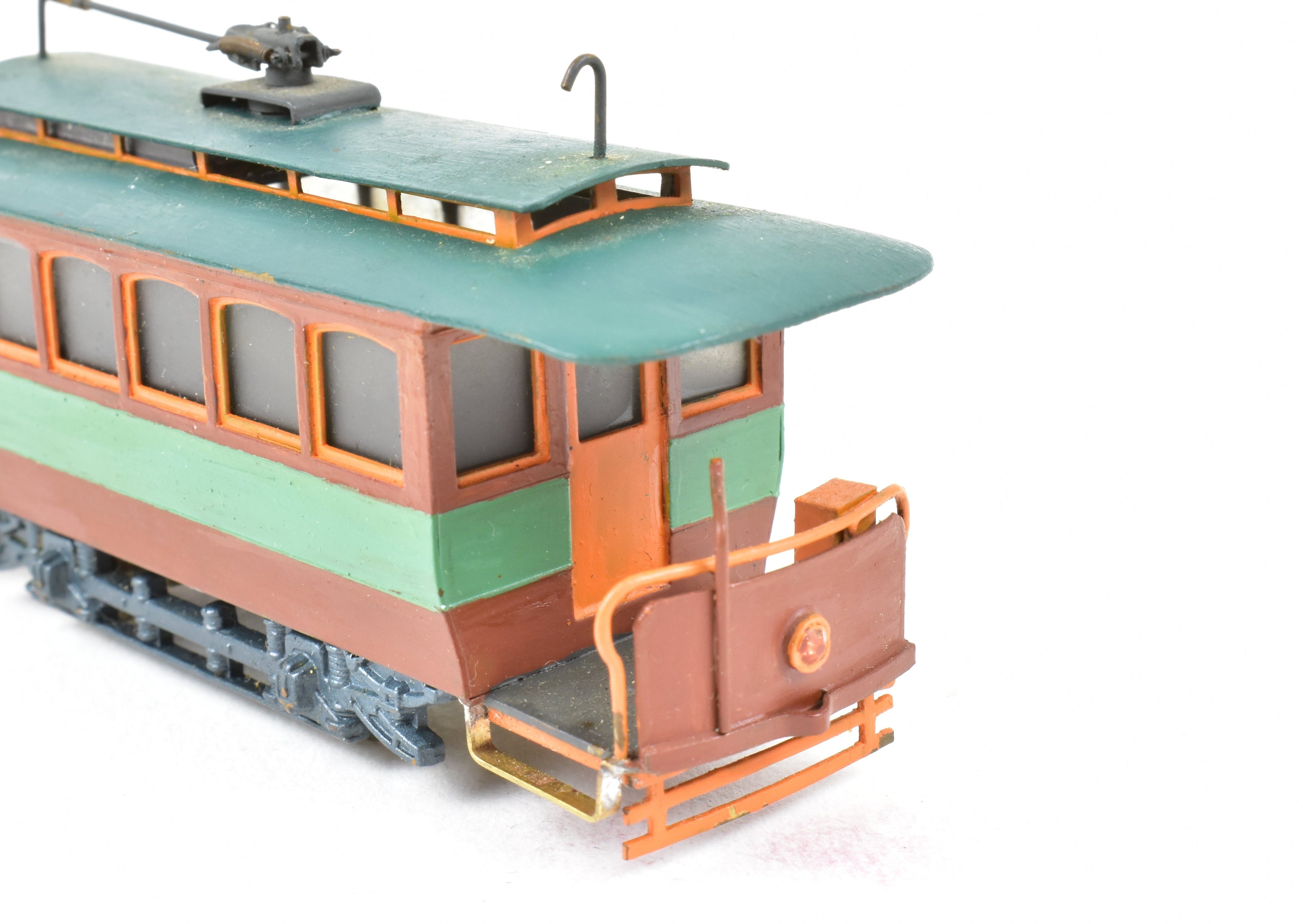 Custom Painted HO Brass Umpco Open End Trolley from 1970s Japan