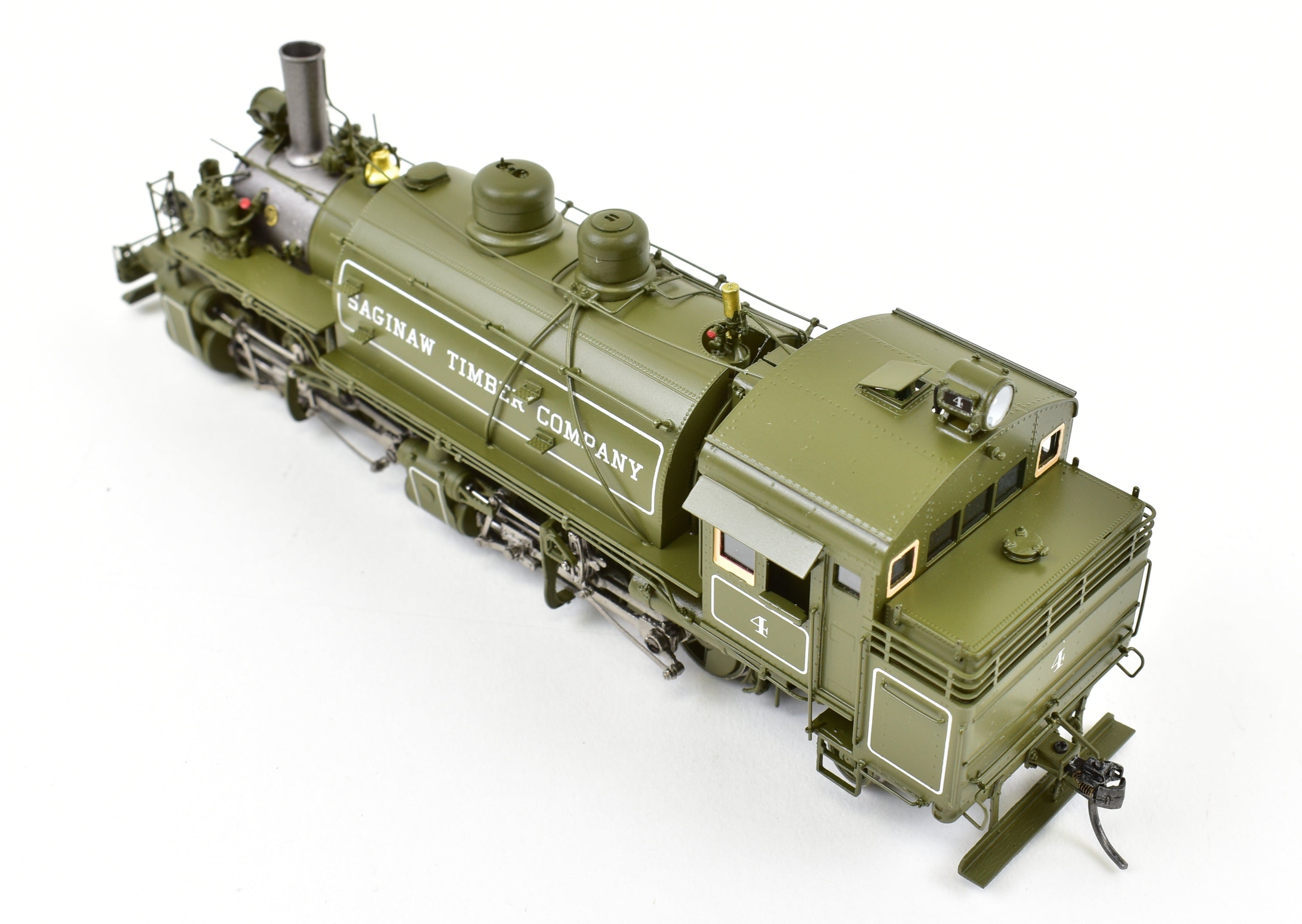 HO Scale NEW Brass DVP - Division Point Saginaw Timber Company #4 2-6-6-2T Baldwin Logging Mallet Locomotive Model - The Last One Available