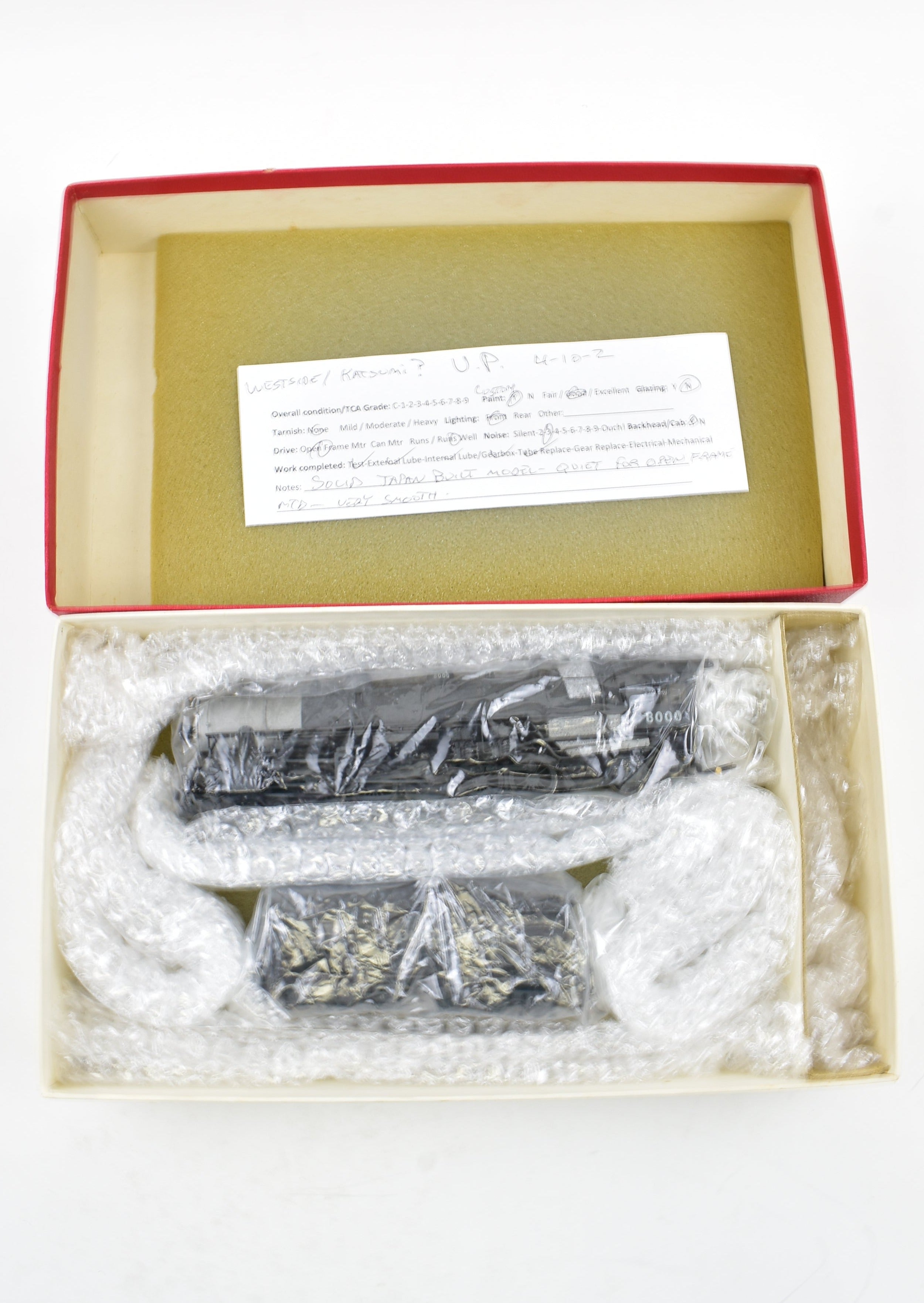 HO Scale Brass Model Train - Westside Model Co. Union Pacific 8000 Class 4 - 10 - 2 Custom Painted Locomotive No. 8000