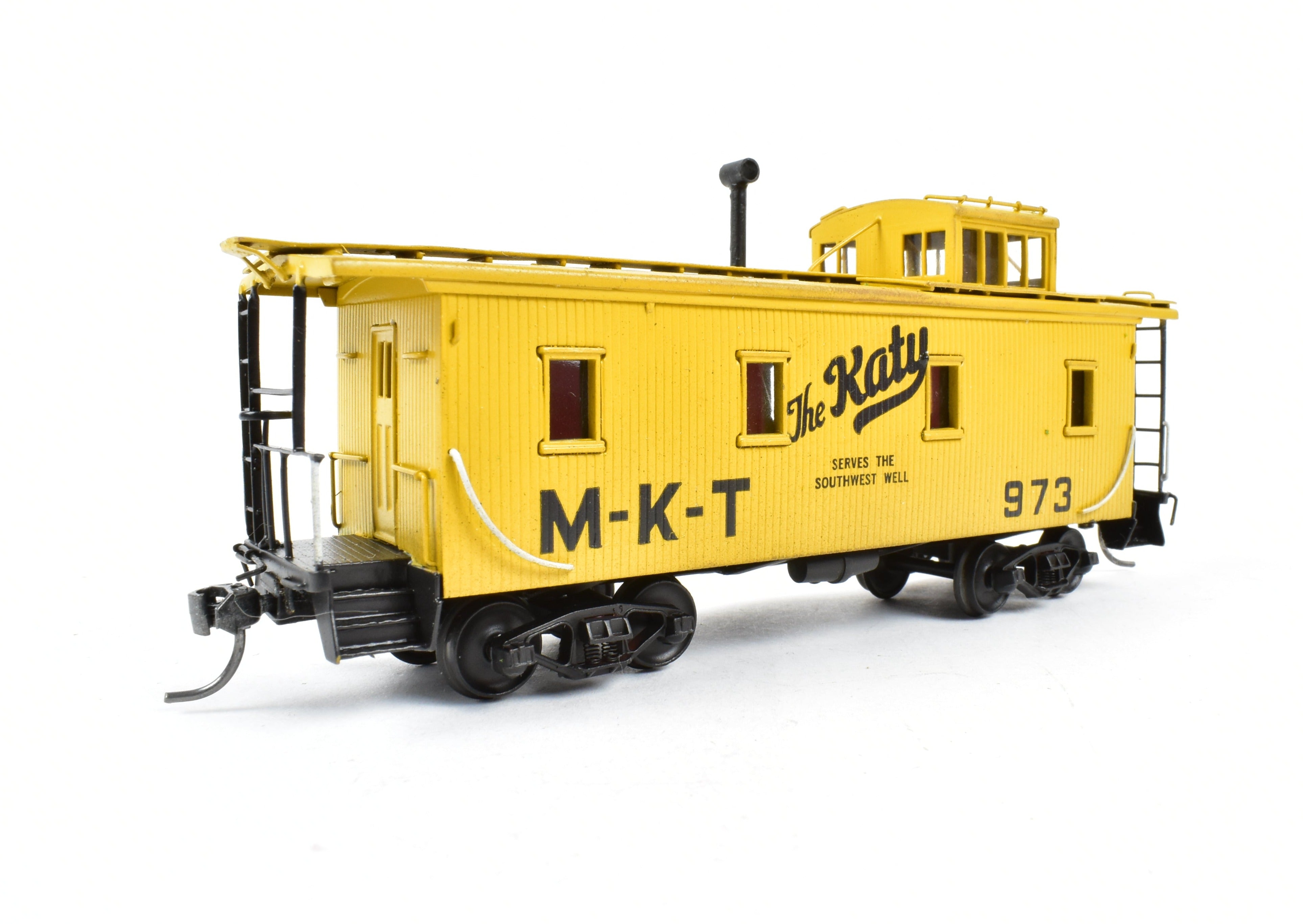 Hallmark Models HO Brass Missouri Kansas Texas Katy Wood Sheathed Caboose, No Original Box