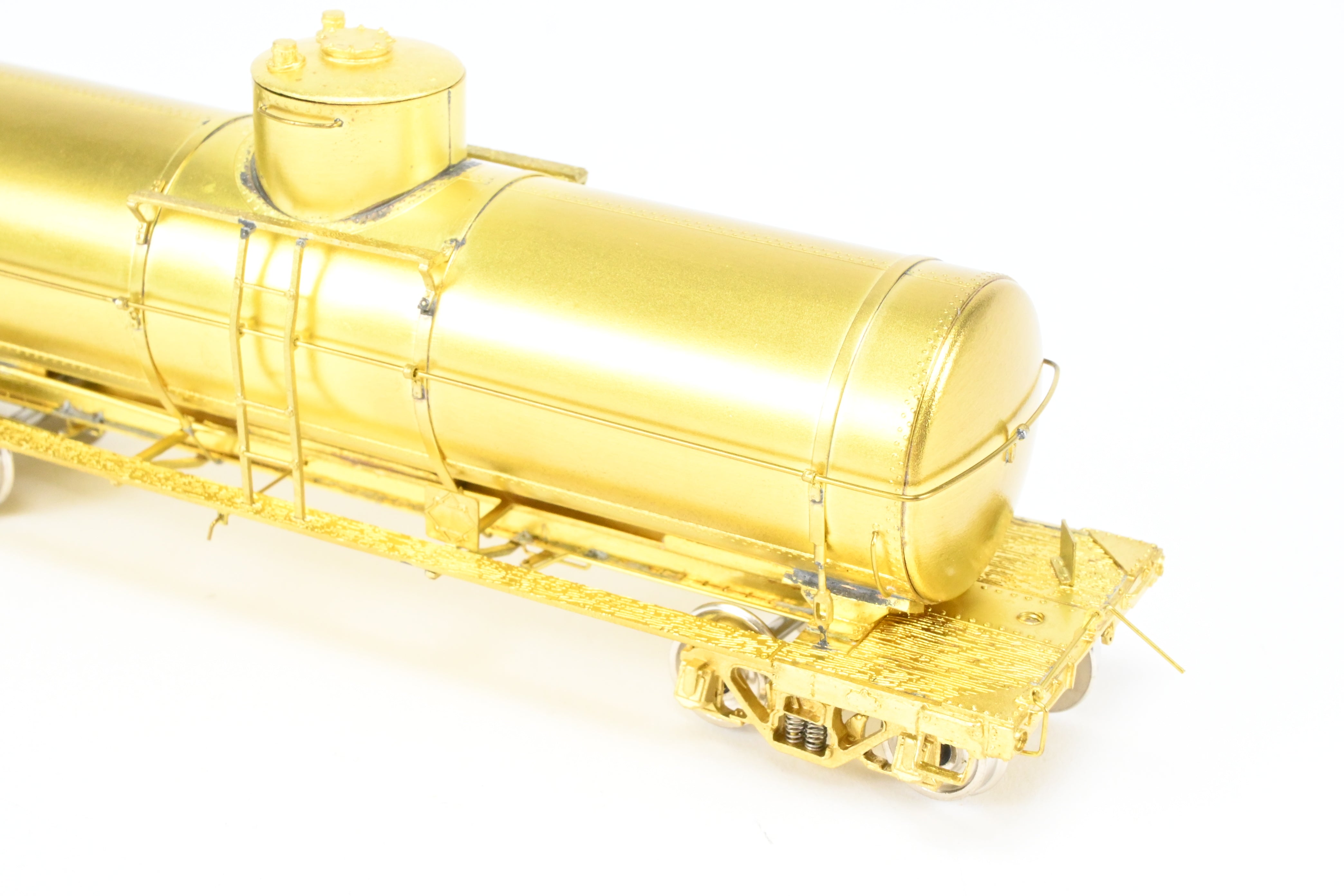 HO Scale Brass OMI - Overland Models, Inc. Union Tank Lines 10,000 Gallon Single - Dome Uninsulated Tank Car of Various Roads, Model Built in 1990s by Ajin in Korea