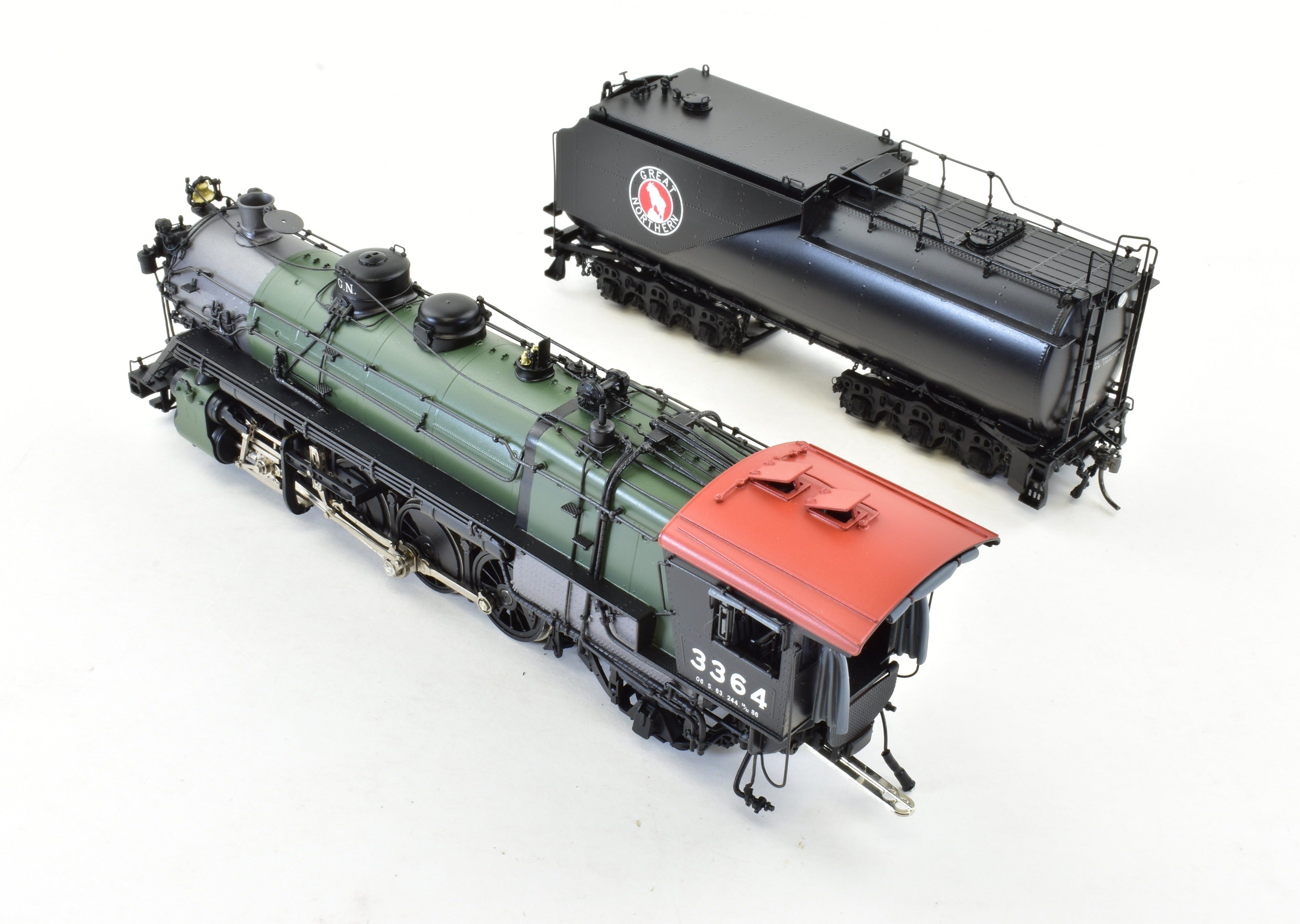HO Scale Brass Model Train Engine - W&R Enterprises Great Northern O - 6 2 - 8 - 2 Version 2, FP #3364