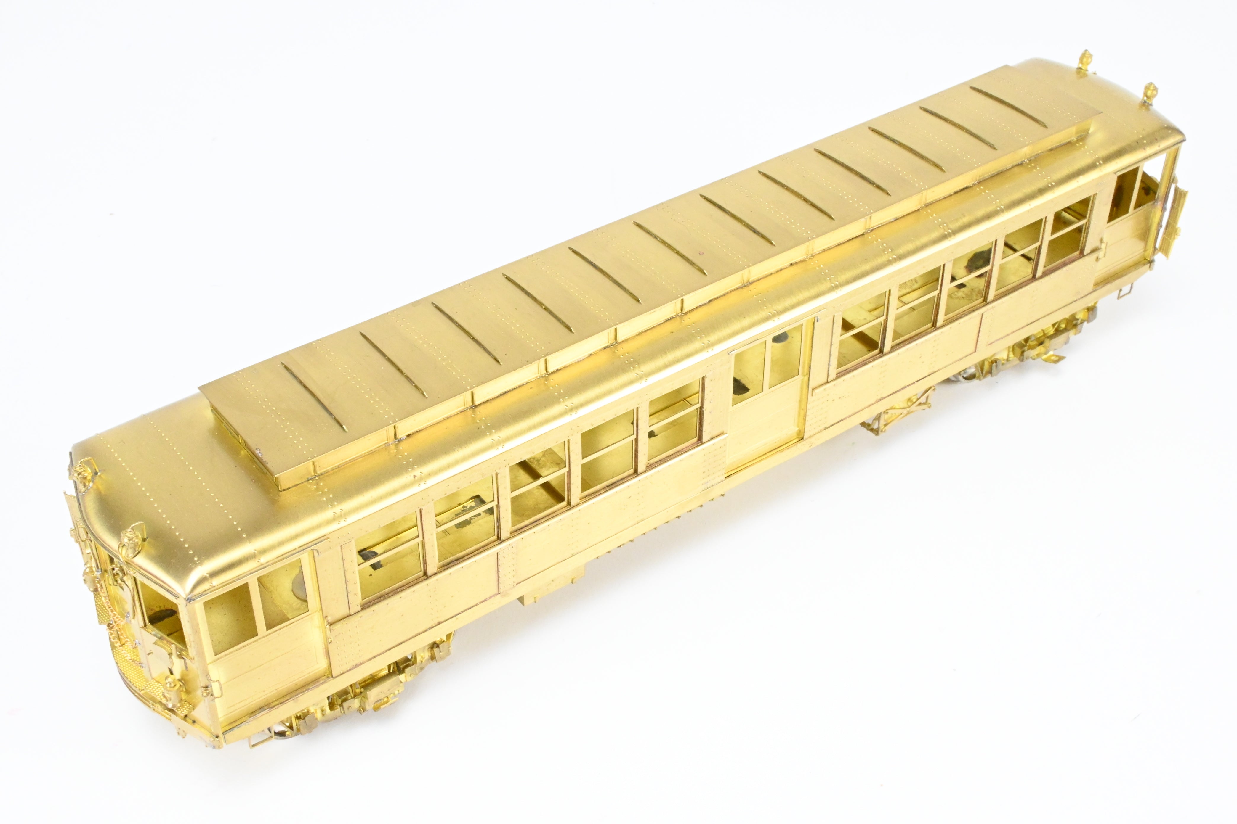 Brass Model of Unpowered Subway Car from the 3650 - 3699 Series of Interborough Rapid Transit (IRT) by MTS Imports Inc., Deck Roof HI - V Type