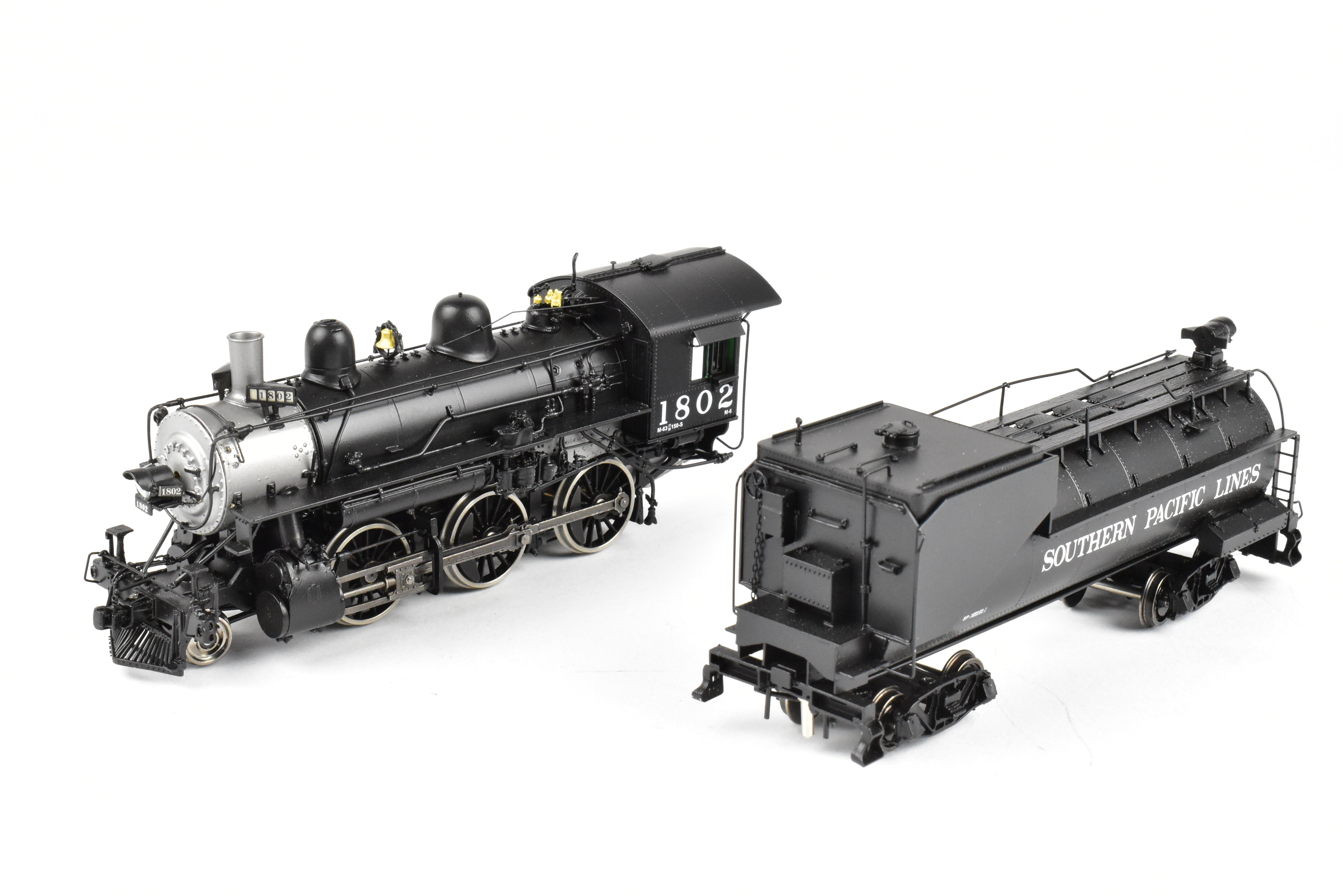 HO Scale Brass Precision Scale Co. Southern Pacific M - 6 Class 2 - 6 - 0 Factory Painted Locomotive No. 1802
