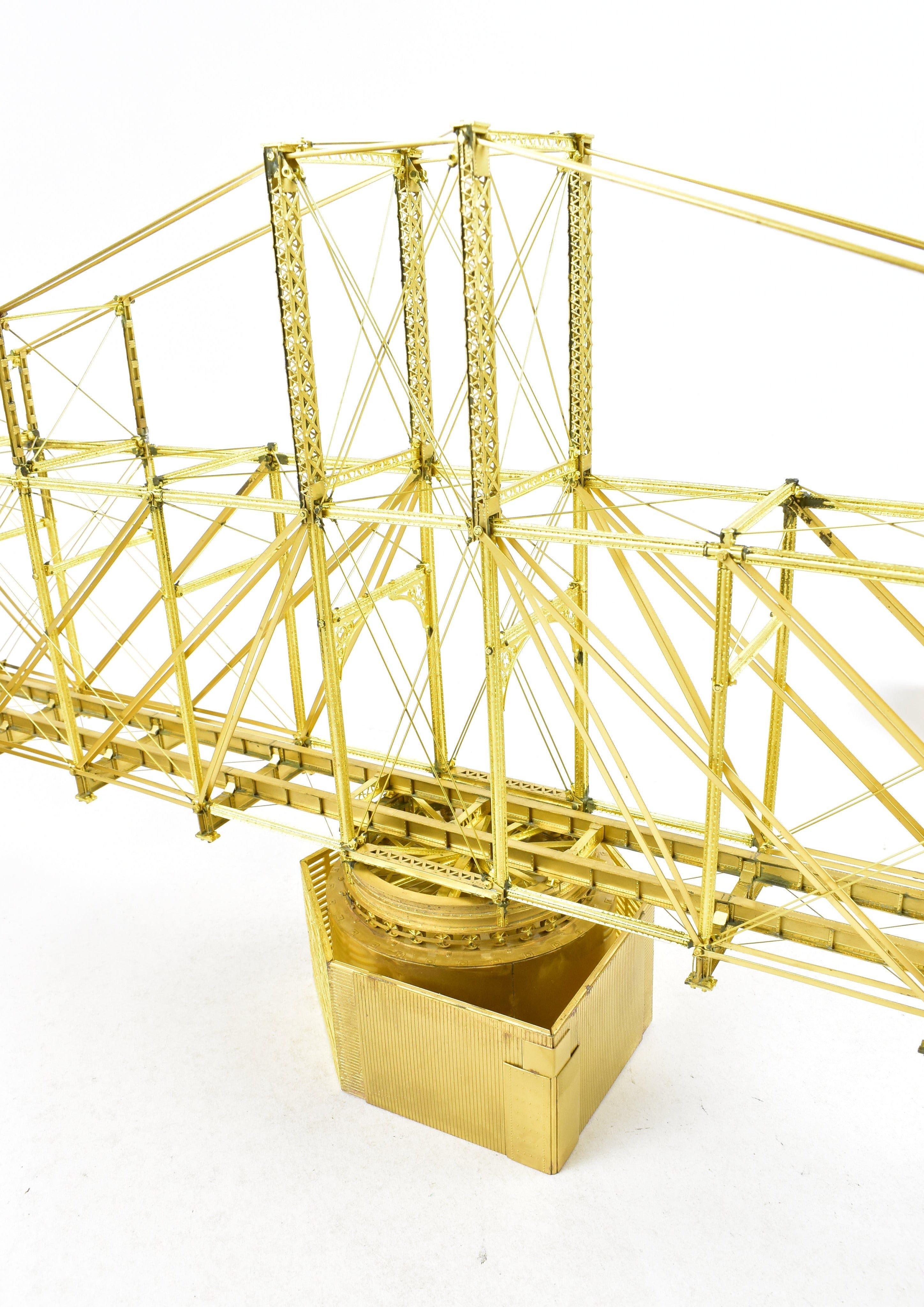 HO Scale Brass Model - Overland Models, Inc. Camas Prairie Drawbridge #50 with Crib and Pier Set for Model Railroads