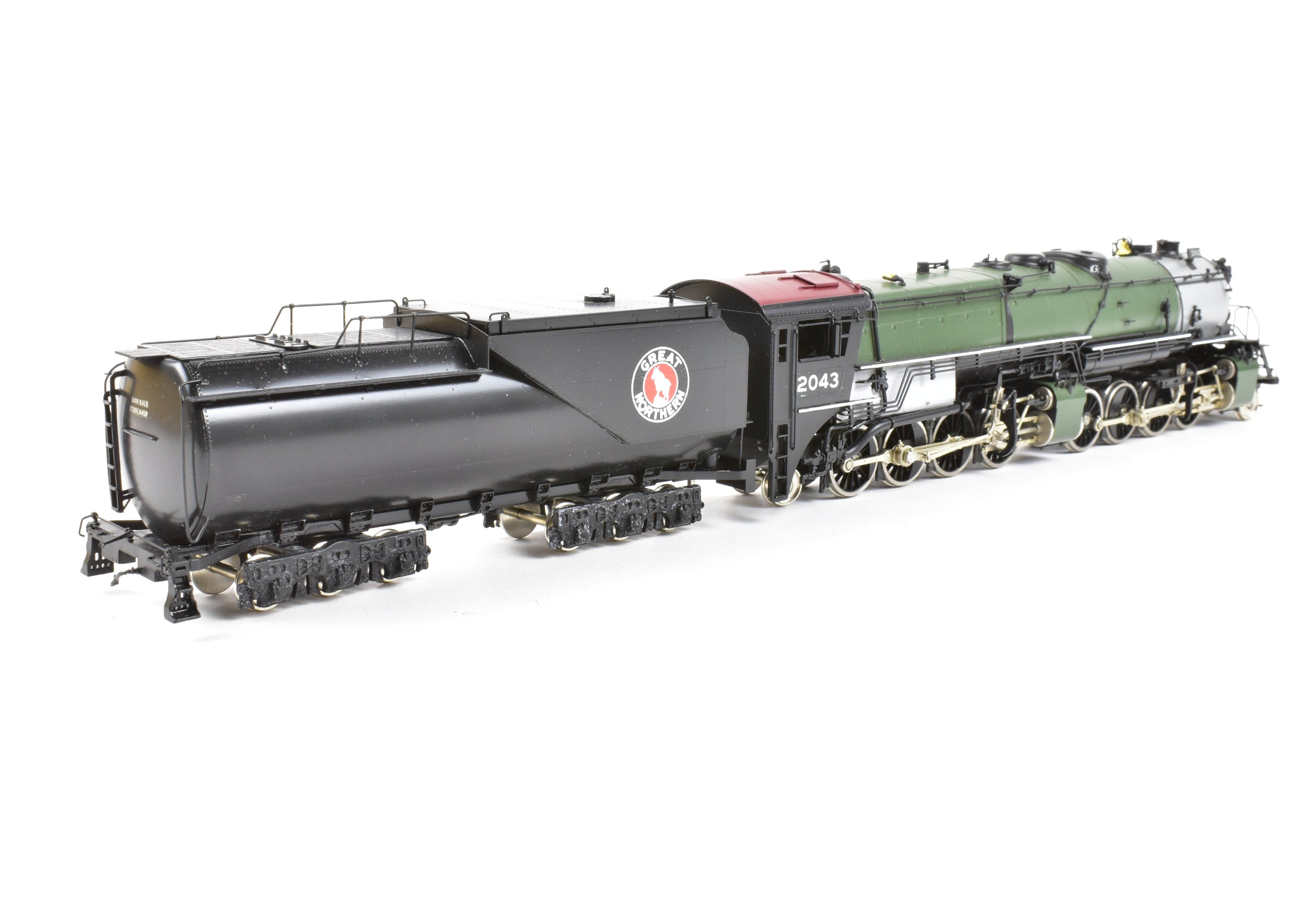 HO Scale Brass Model Train - Oriental Limited GN Great Northern R - 1 2 - 8 - 8 - 2 Closed Cab Version Freight Locomotive