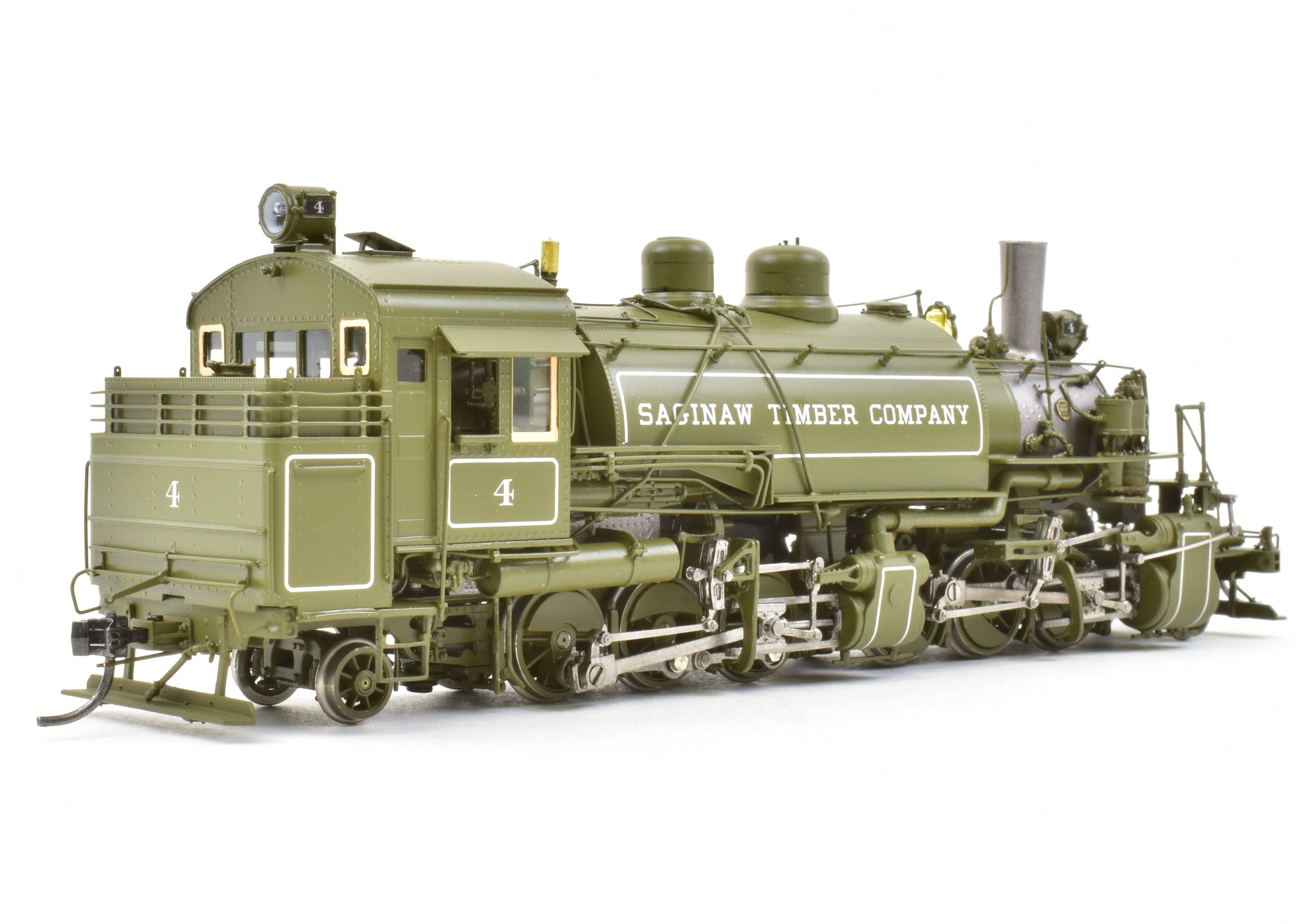HO Scale NEW Brass DVP - Division Point Saginaw Timber Company #4 2-6-6-2T Baldwin Logging Mallet Locomotive Model - The Last One Available