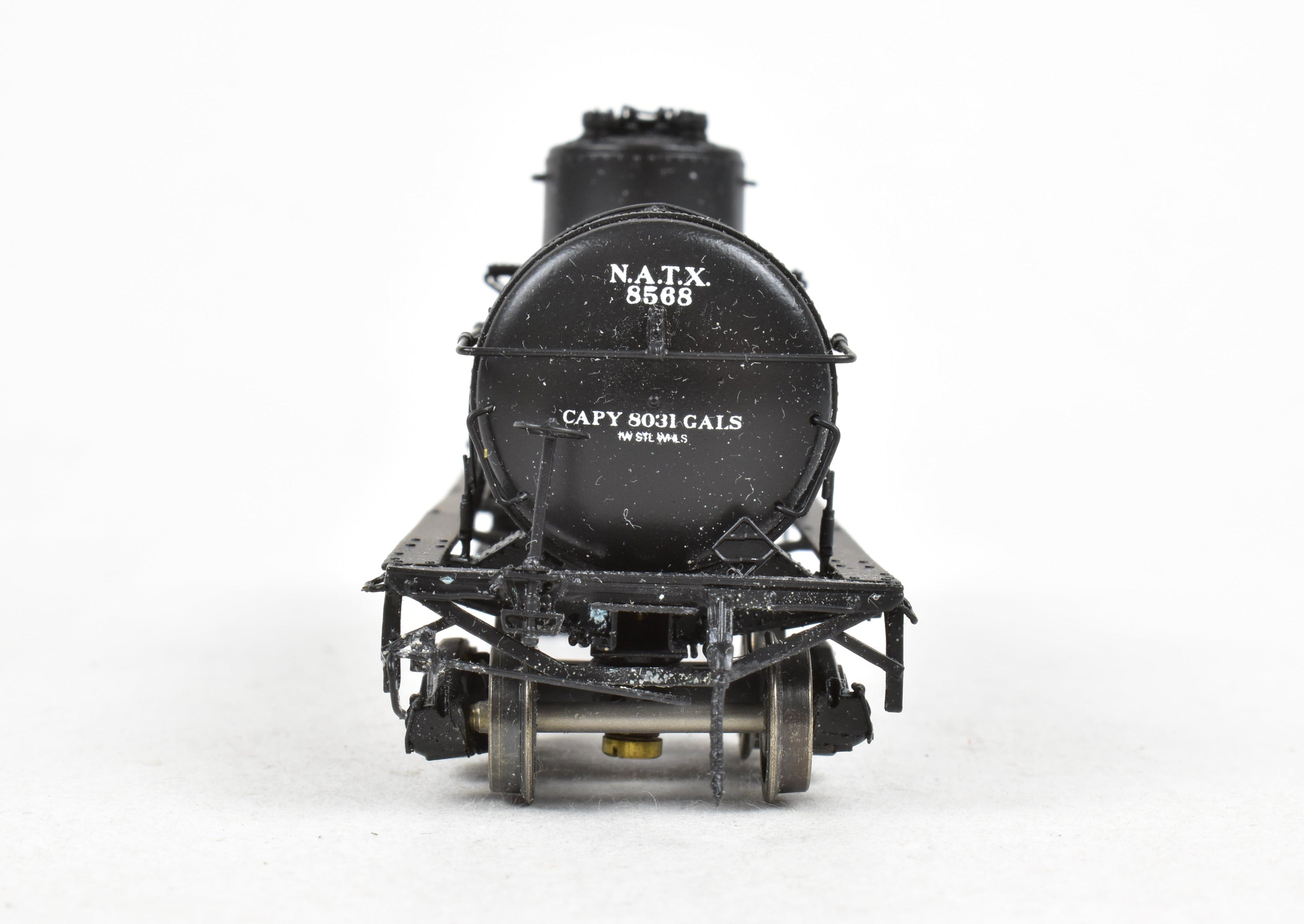 HO Scale Brass W. A. Drake/Red Caboose North American Tank Car - 8,000 Gallon Freight Tank Model