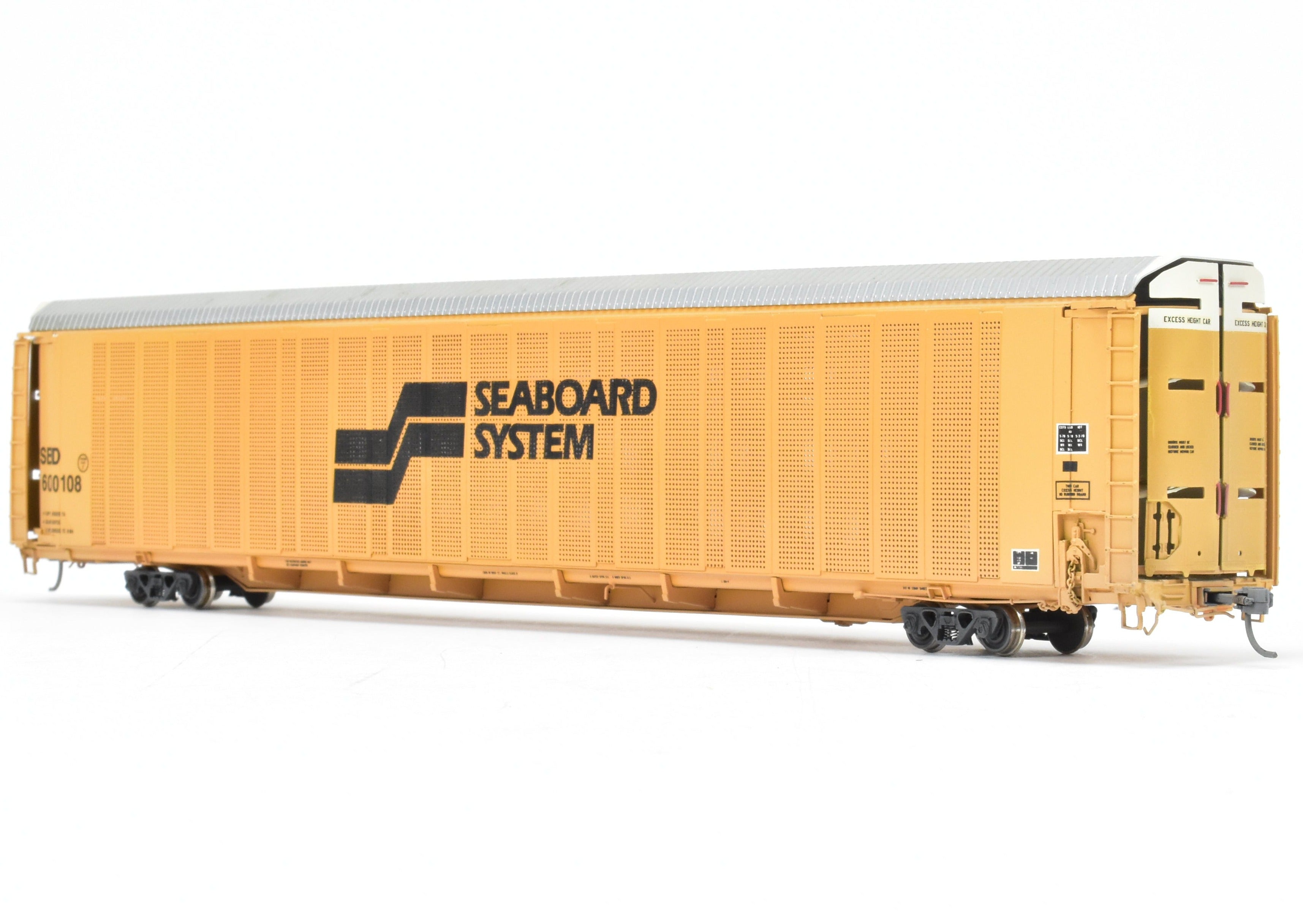 HO Brass OMI Overland Models Seaboard System Auto Rack No. 600108