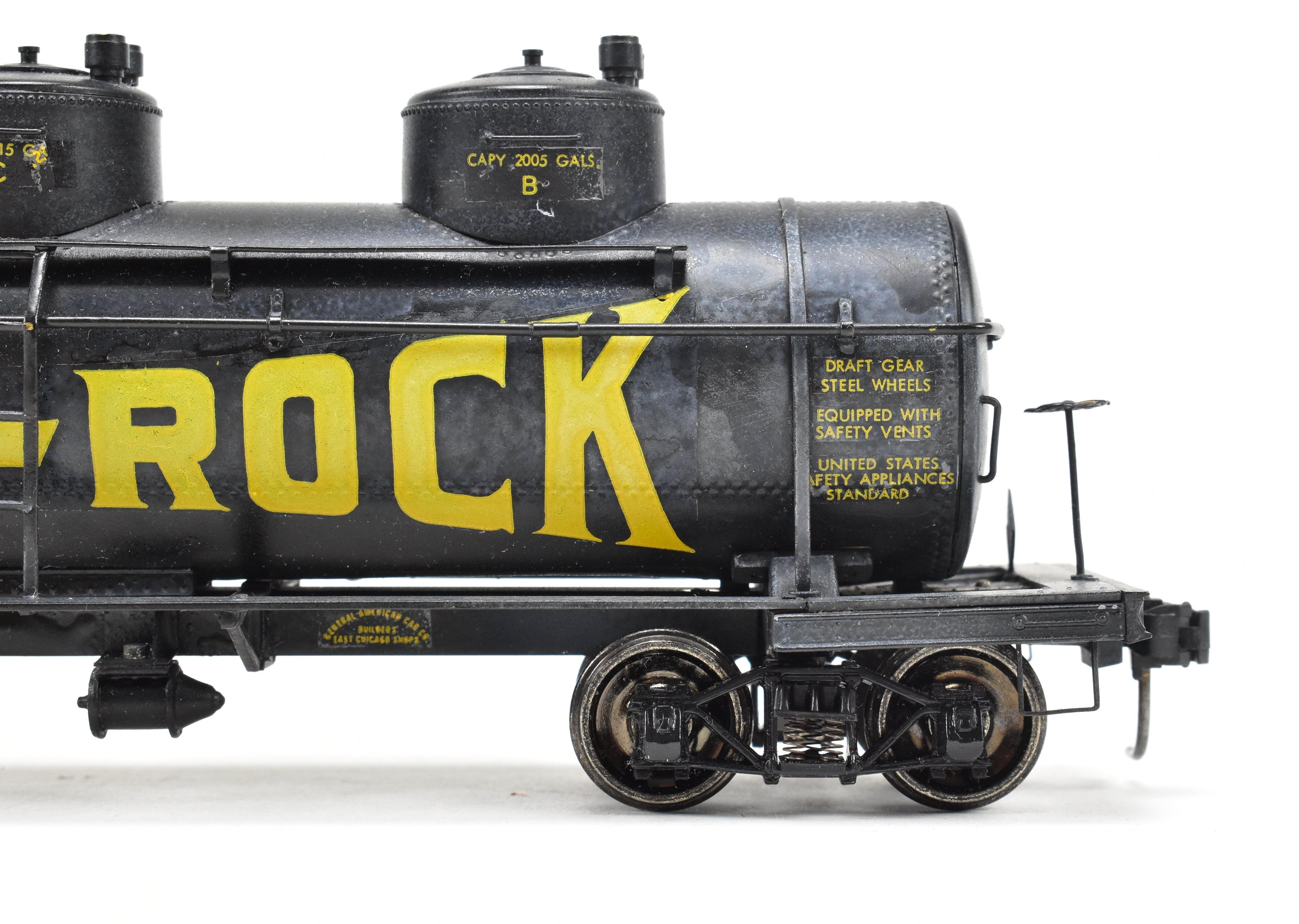 O Scale Brass Deep Rock 3 - Dome Tank Car with Kadee Couplers, No Original Box