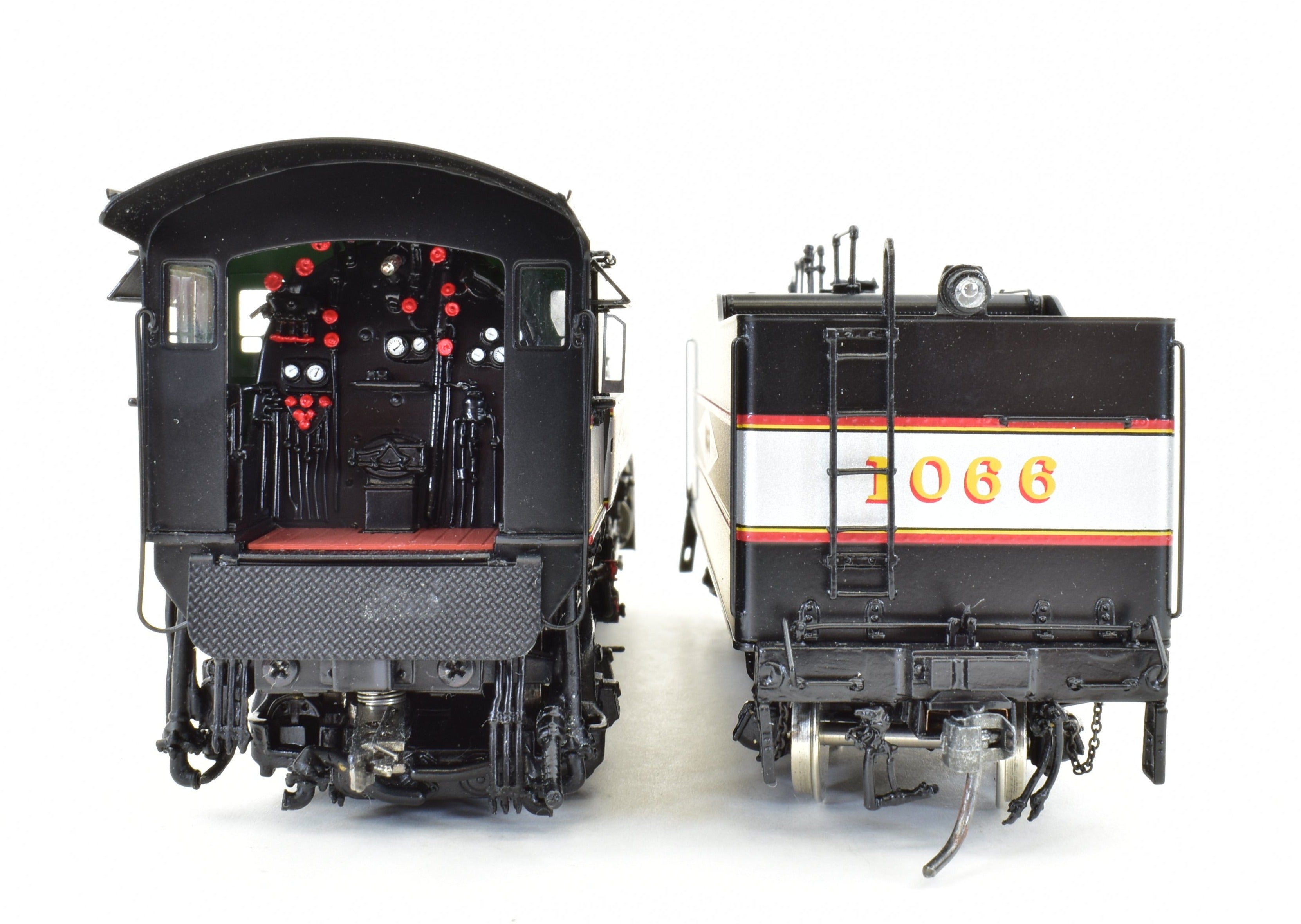HO Scale Brass Precision Scale Co. Frisco 4-6-4 Hudson Locomotive Model Factory Painted with Precision Detail, Serial #1066