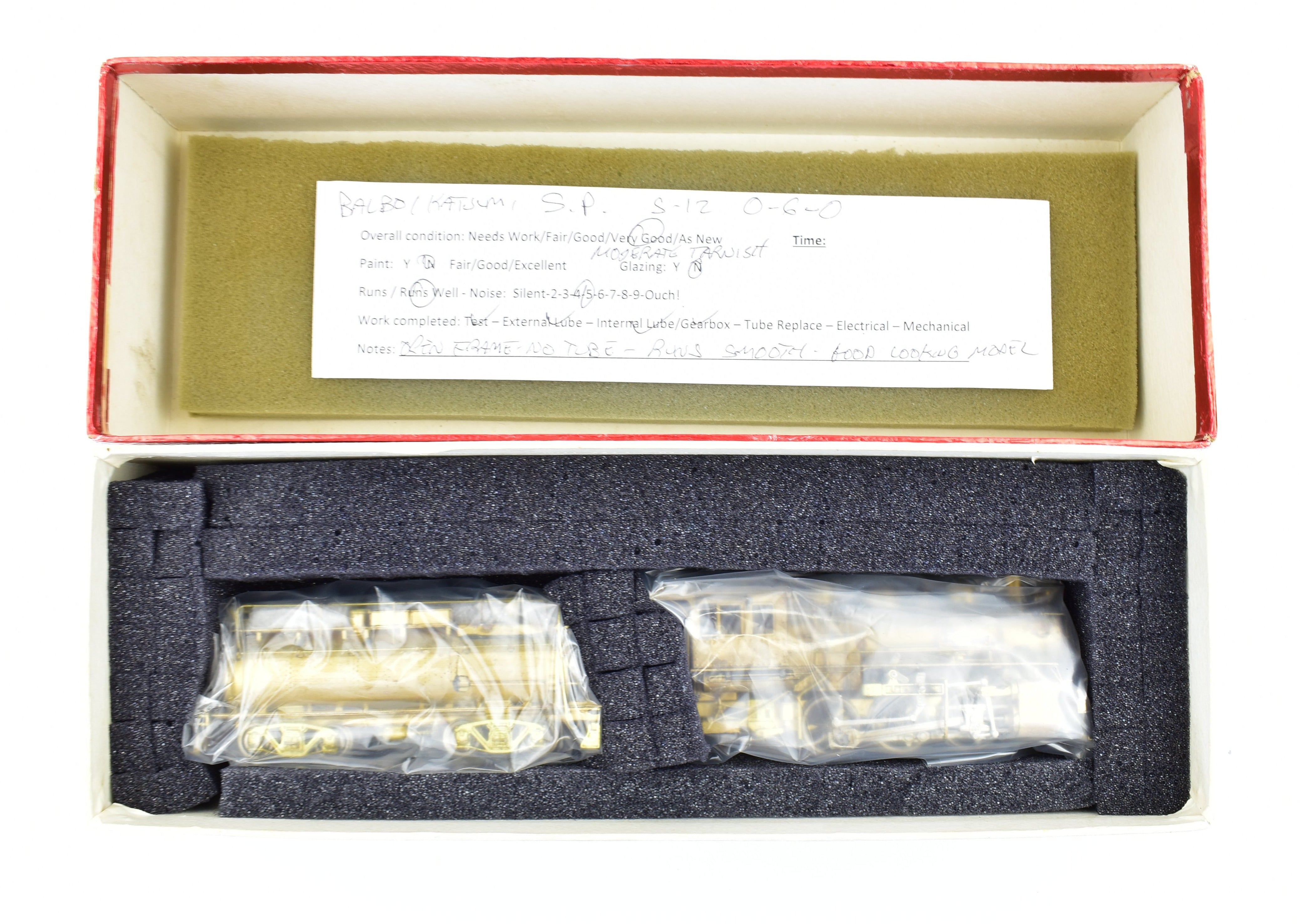 HO Scale Brass Balboa Model of Southern Pacific S - 12 0 - 6 - 0 Switcher Locomotive