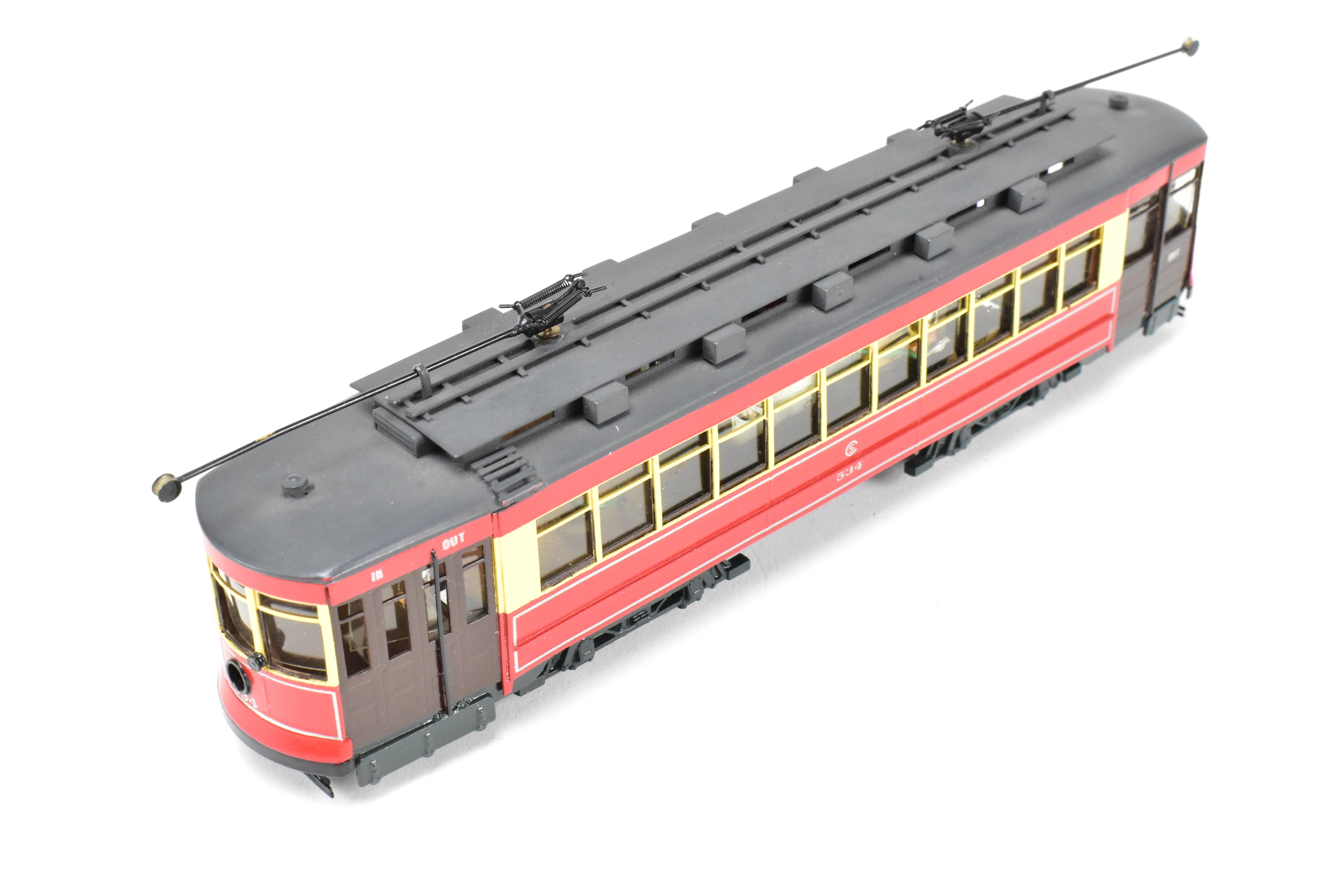 HO Brass Fairfield 343 CSL Chicago Surface Lines Pullman Car #534 Custom Painted