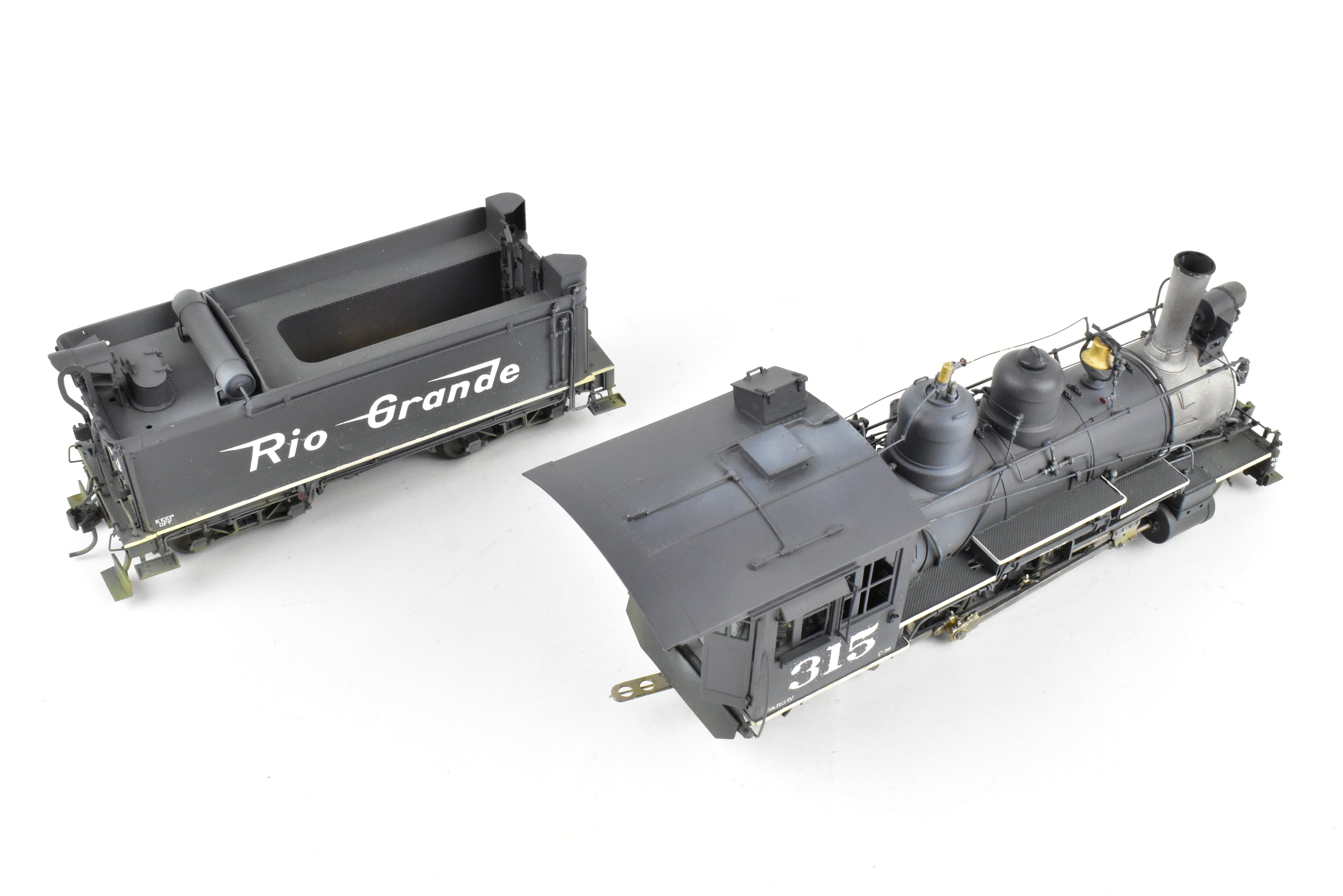 Brass OMI - Overland Models D&RGW C-18 2-8-0 #315 Weathered 1940s Switching Locomotive