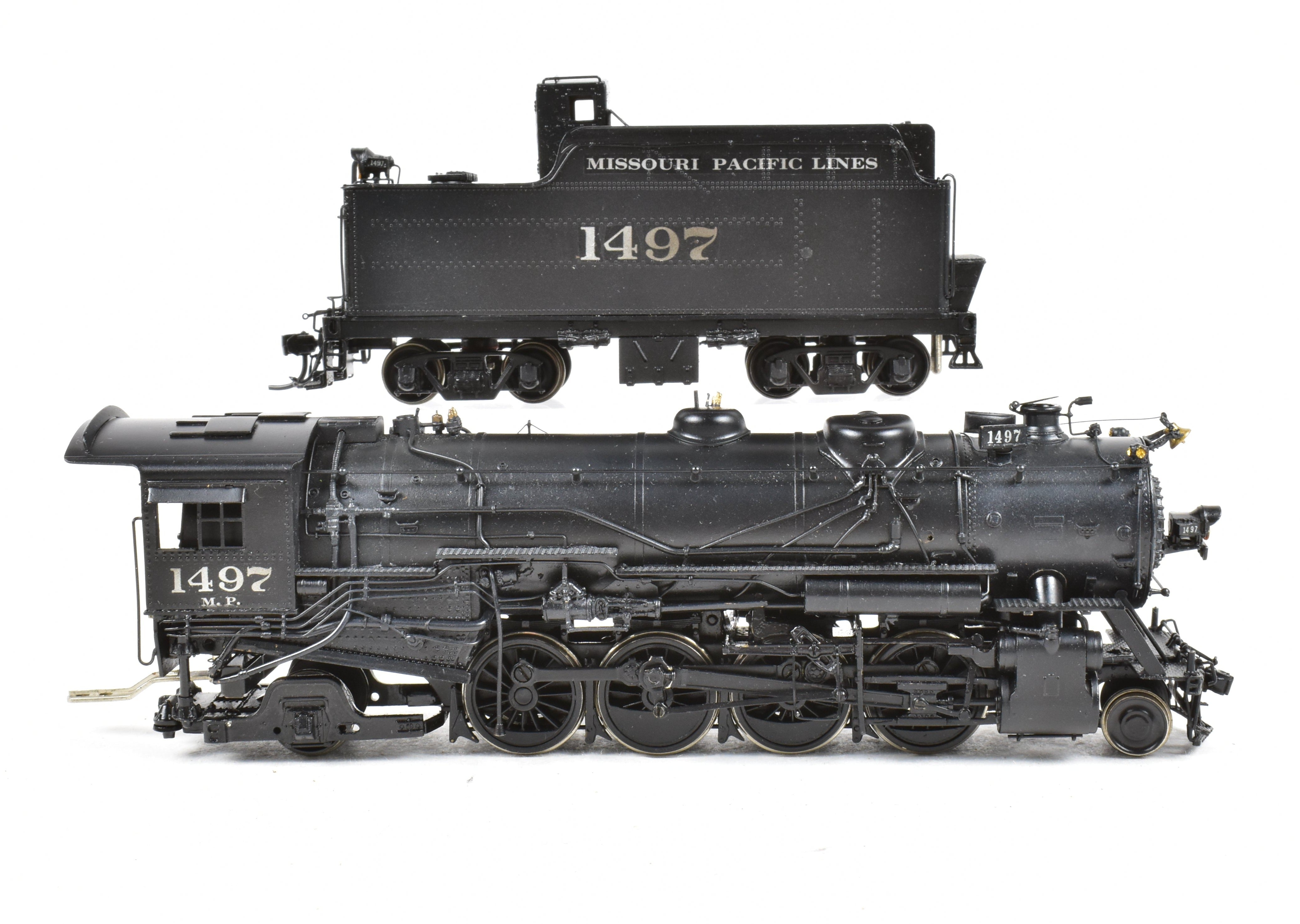 HO Scale Brass Missouri Pacific 1400 2-8-2 Mikado by Hallmark Custom Painted