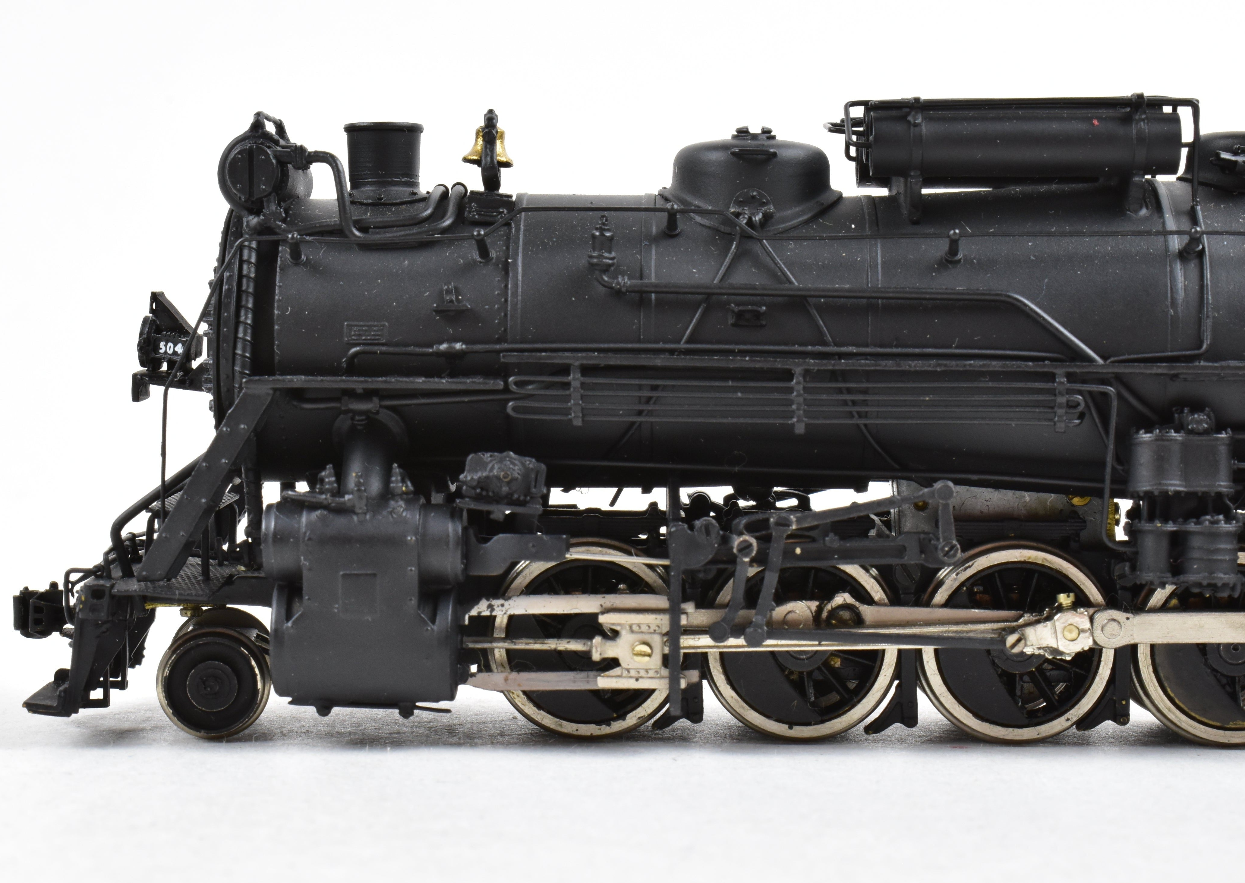 HO Brass Key Imports DM&IR 2-10-2 Santa Fe Class E Custom Painted Locomotive No. 504