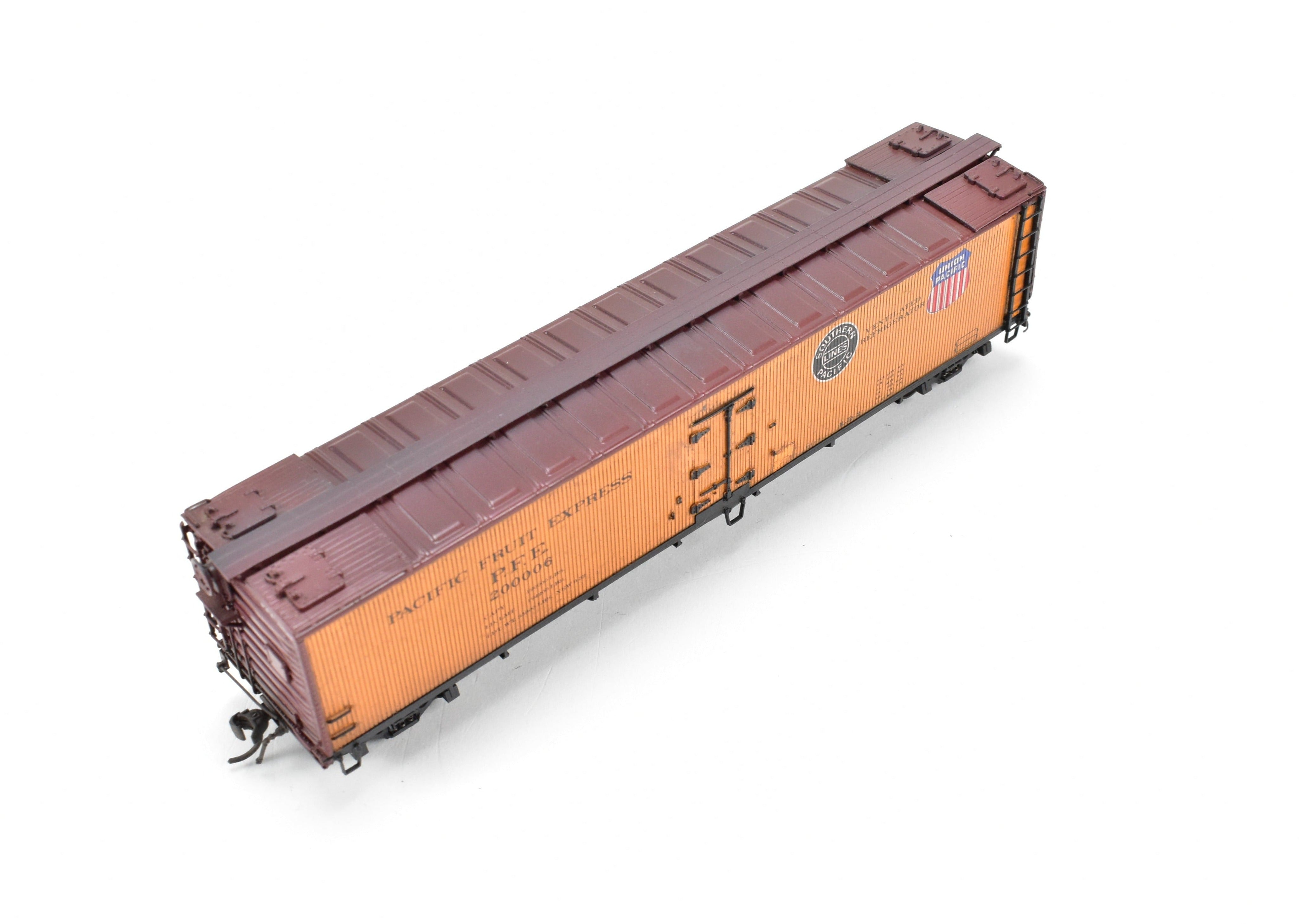 HO Brass Precision Scale Co. 52' R-70-2 Ice Refrigerator Car FP 200006 Weathered