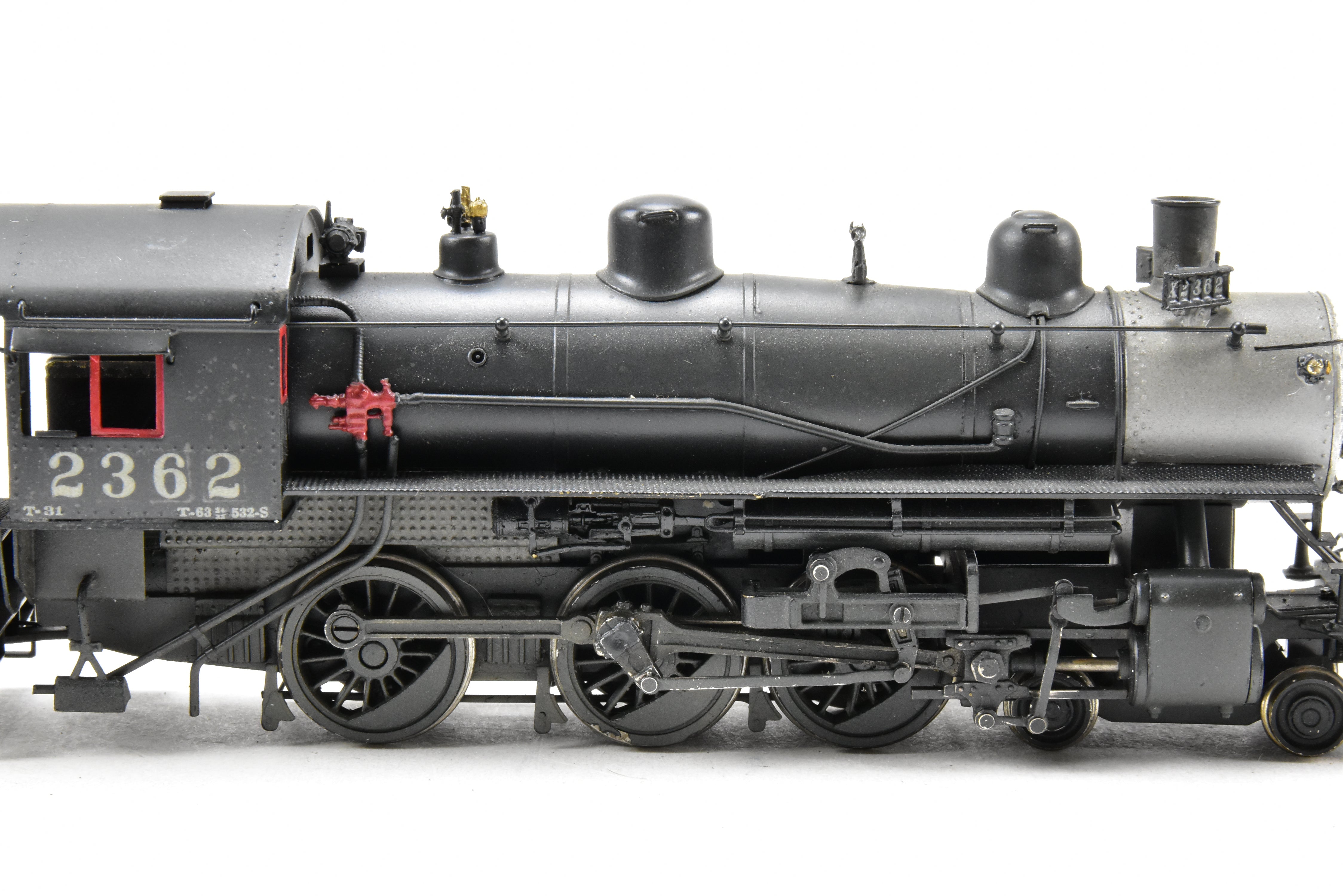 HO Scale Brass Steam Locomotive - Westside Model Co. Southern Pacific Class T - 31 4 - 6 - 0 CP #2362 with Weathered Finish