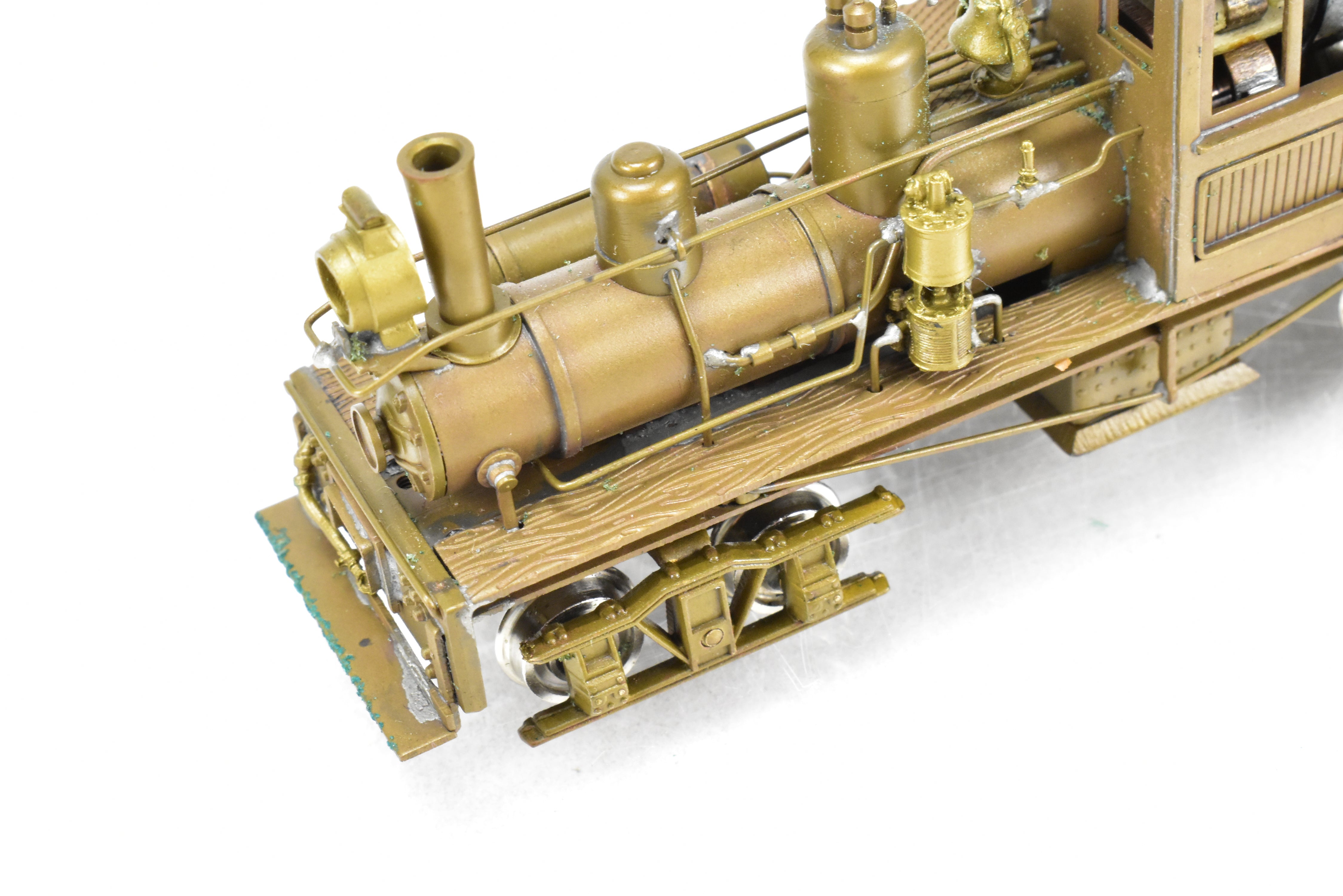 HO Scale Brass Model - Northwest Short Line (NWSL) Class A Shay 18 Ton 2 - truck Locomotive for Various Roads