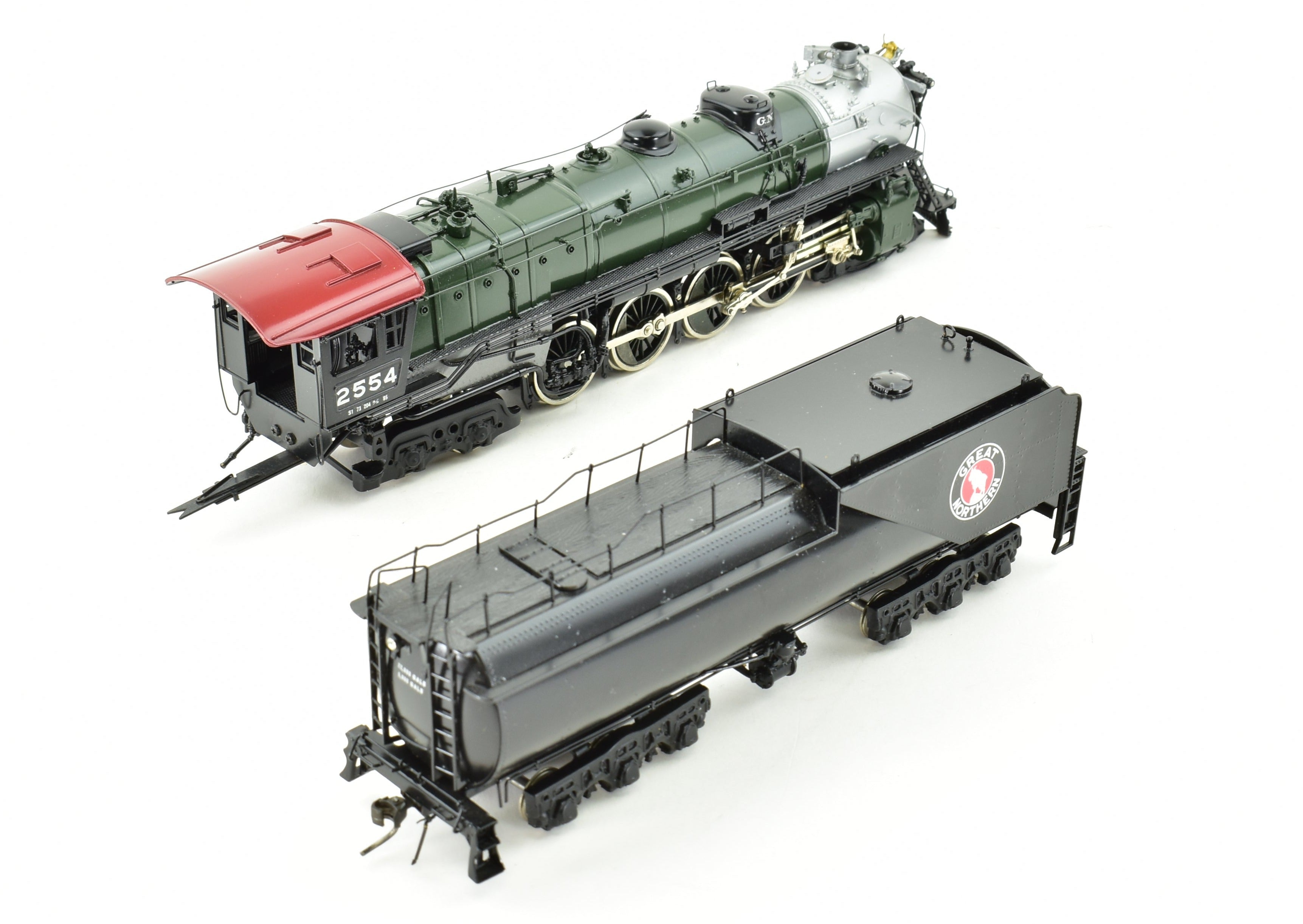 HO Scale Brass Model Train - Tenshodo Great Northern 4-8-4 Class S-1 FP Crown, 1979 Production Run