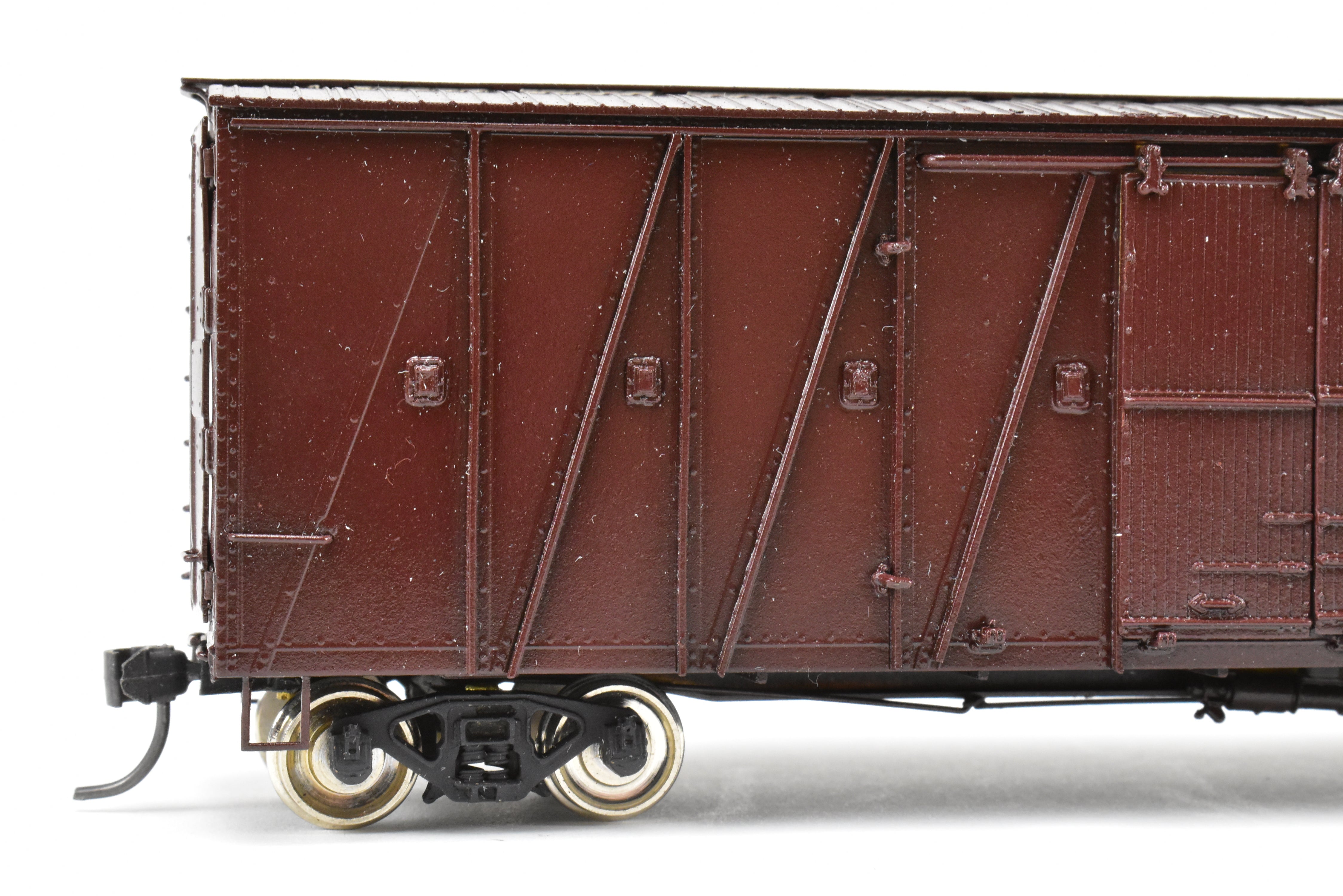 HO Brass OMI UP Union Pacific 50' Auto Boxcar, Custom Red, No Lettering