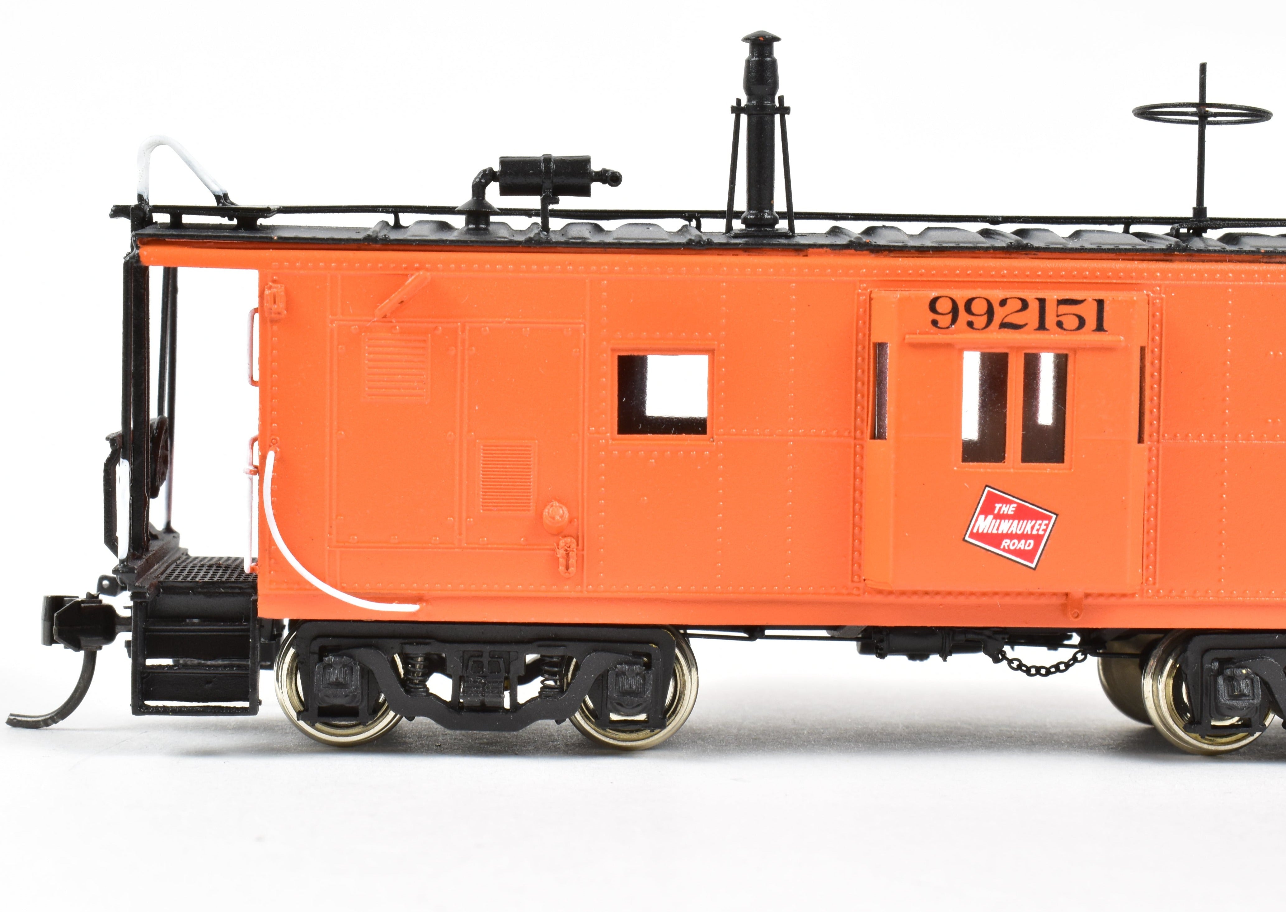 HO Brass OMI - Overland Models MILW Riveted Bay Window Caboose No. 992151
