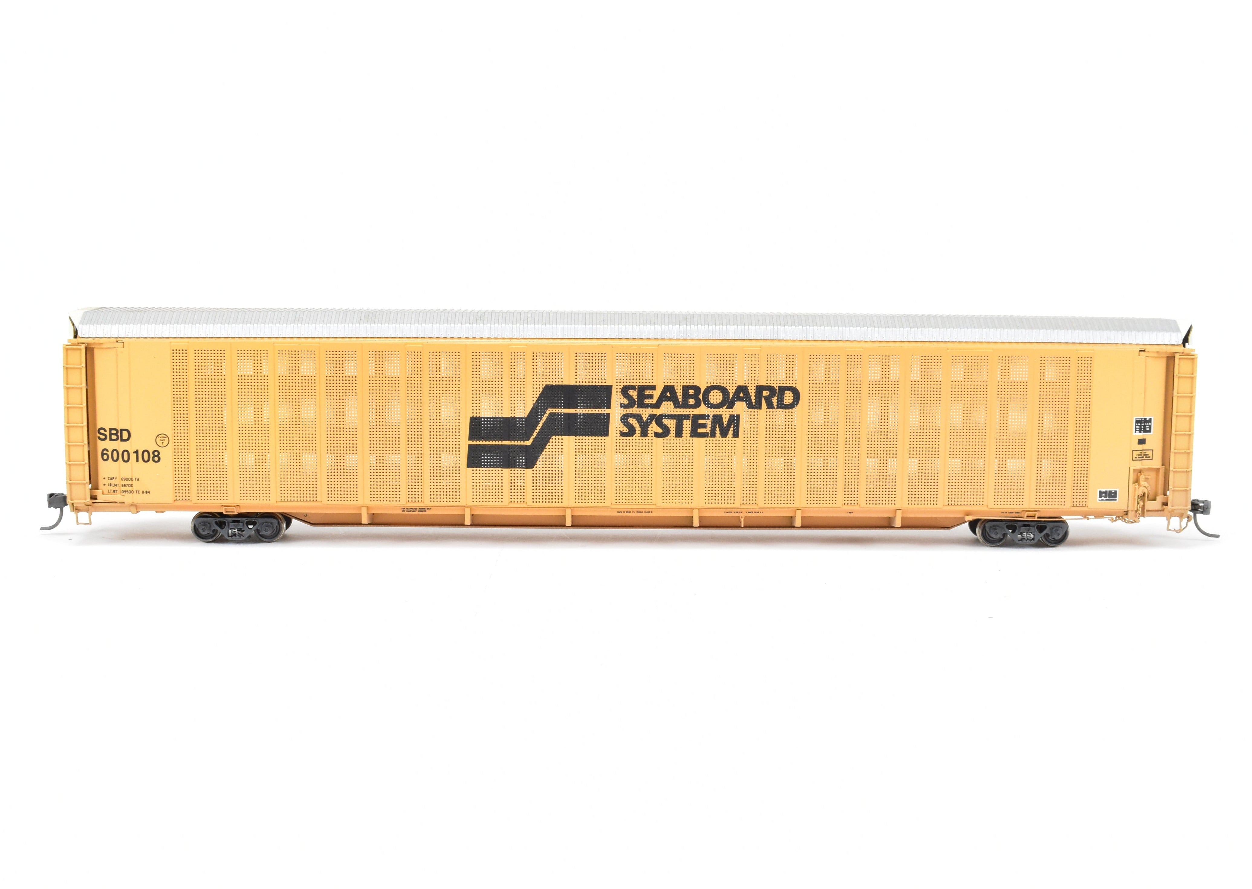 HO Brass OMI Overland Models Seaboard System Auto Rack No. 600108