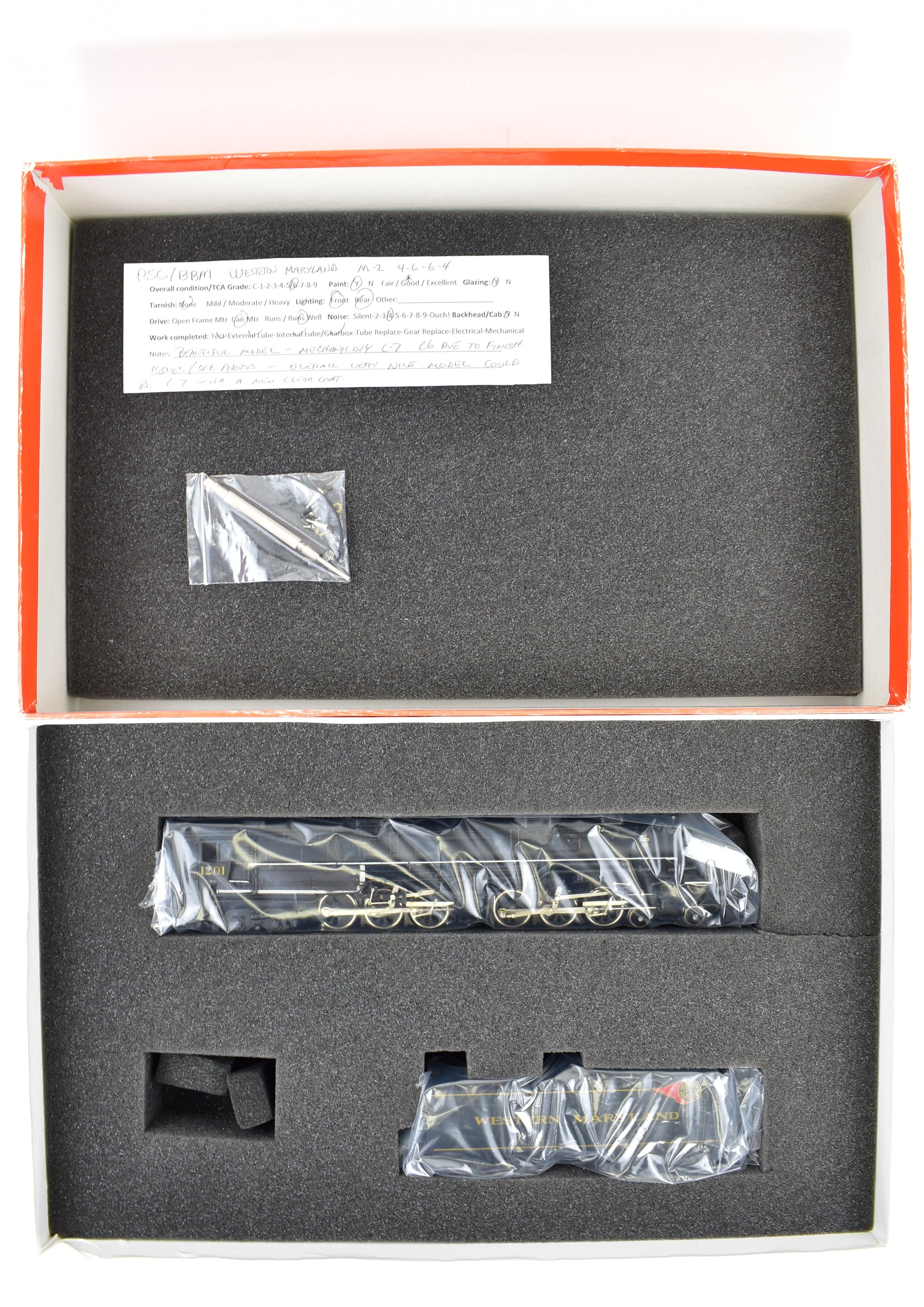 HO Scale Brass PSC Precision Scale Co. Western Maryland 4-6-6-4 M-2 FP #1201 Model