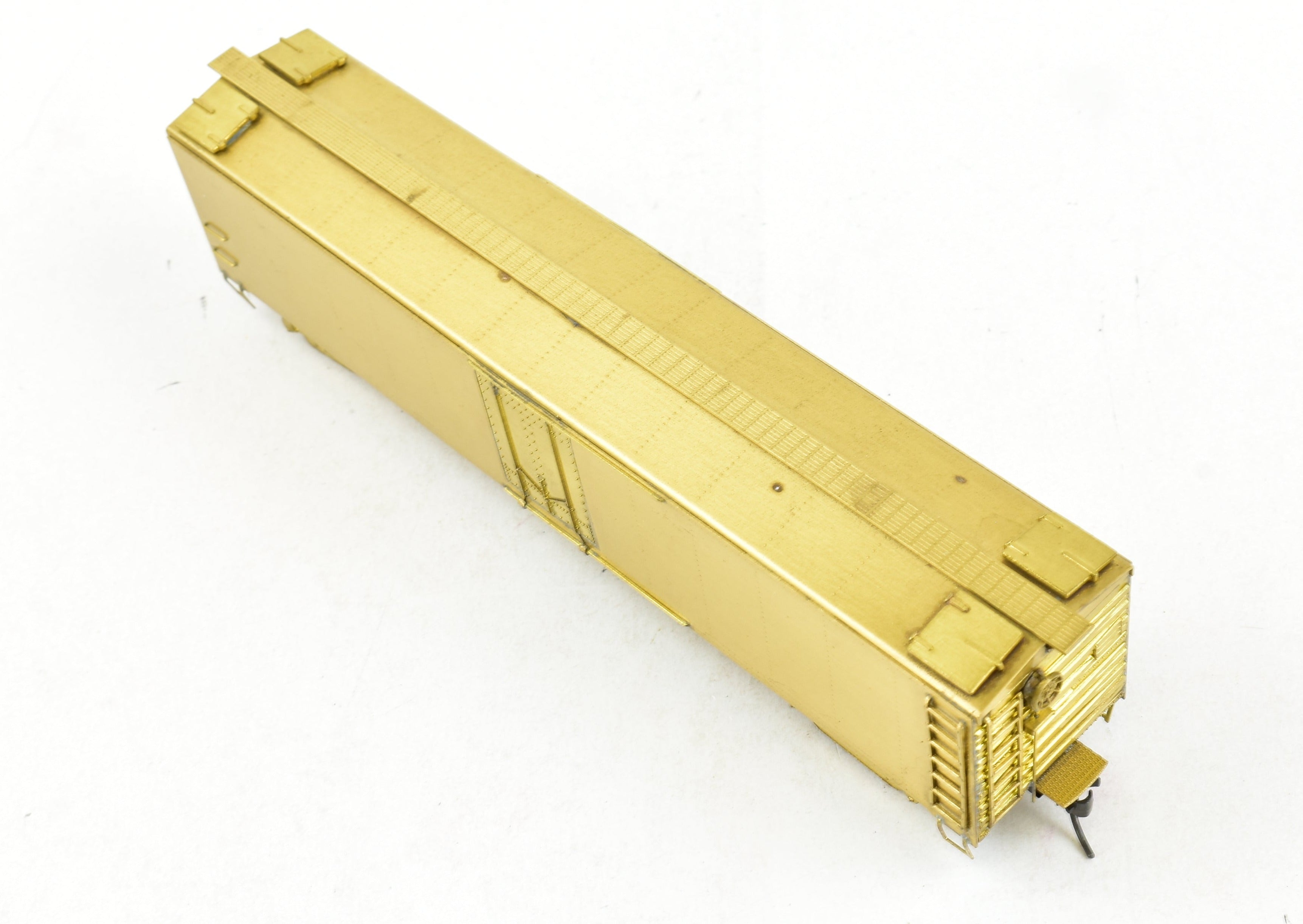 High - Quality HO Scale Brass Cascade Models Railway Express Agency (REA) 50 - Foot Steel Express Refrigerator Car for Model Trains