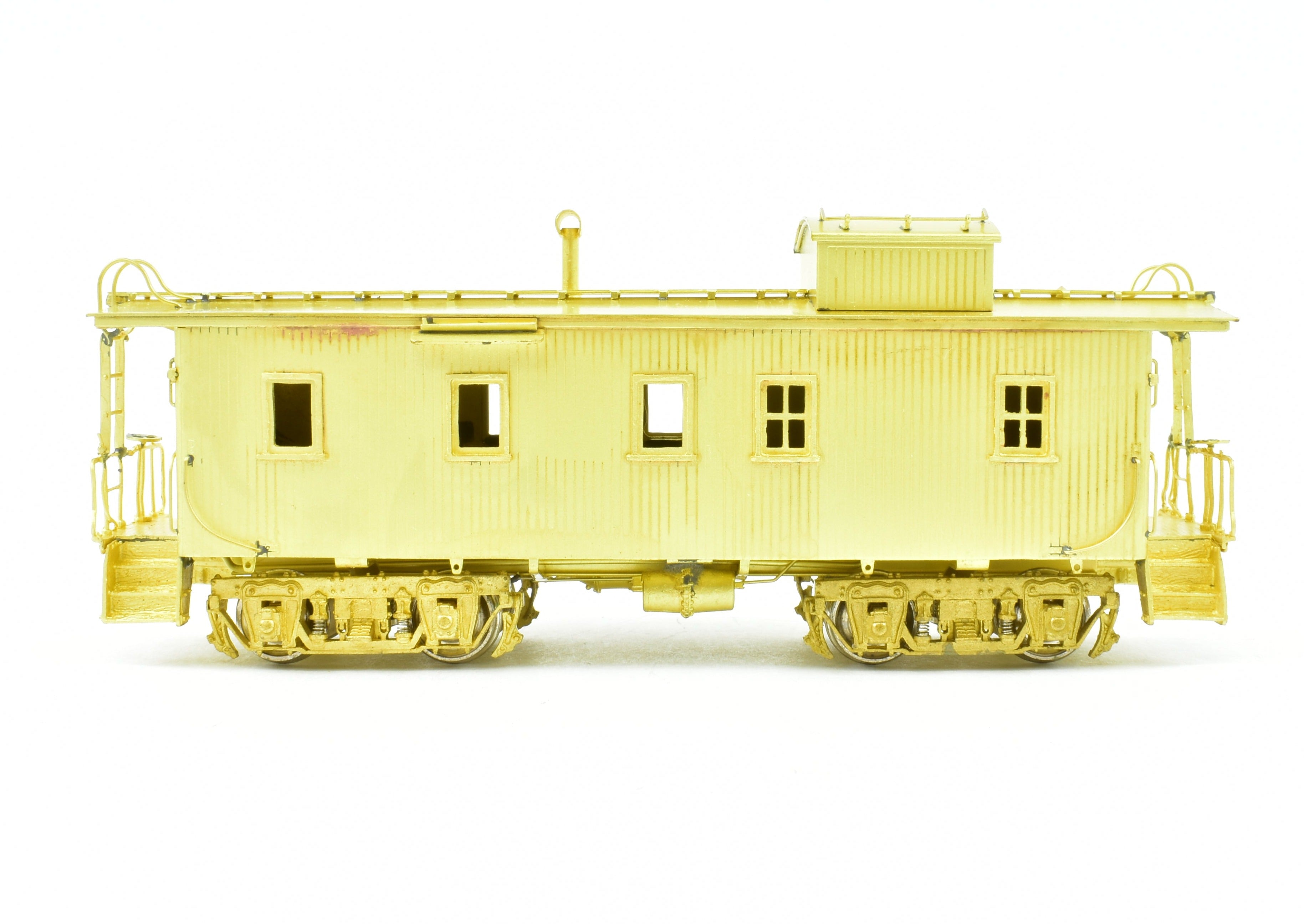 HO Brass OMI - C&NW Wood Caboose with Omitted Cupola Side Windows, Like New