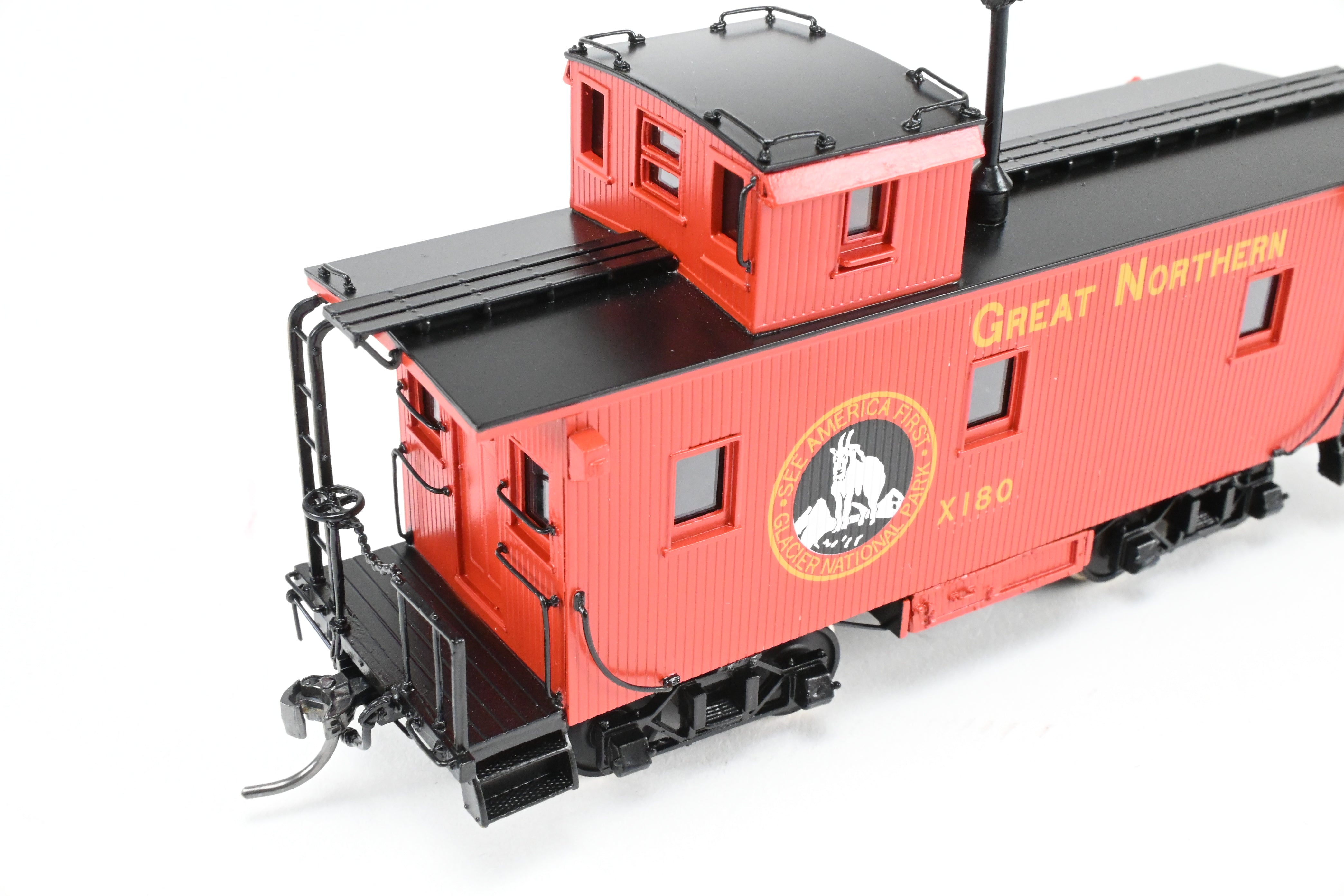 2014 HO Brass North Bank Line 25' Truss Rod Caboose GN X180