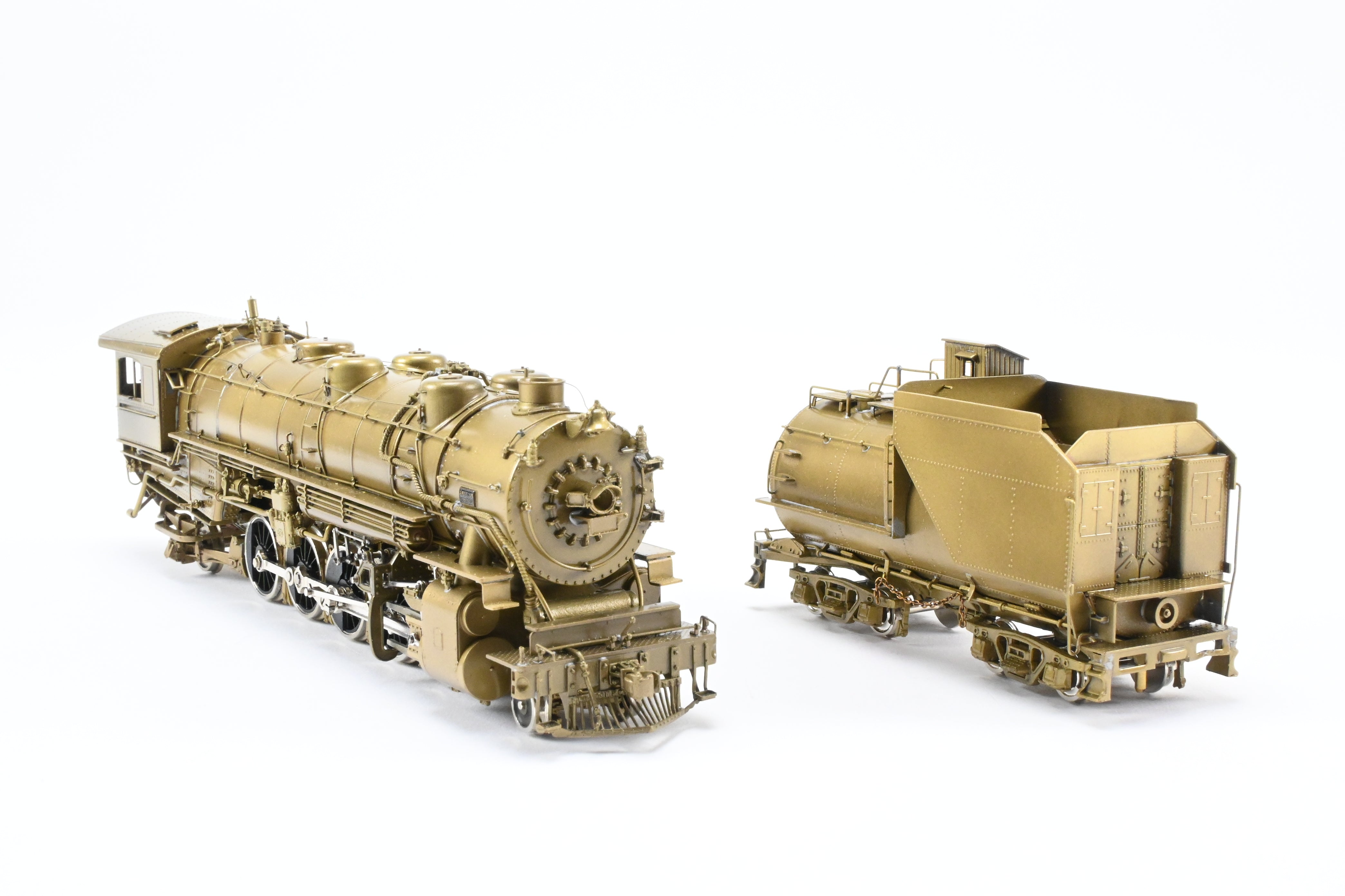 HO Scale Brass Pacific Fast Mail (PFM) Model Train - United D&RGW - Denver & Rio Grande Western 2-10-2 Early Version F-81 Crown Model with High - Detail Features