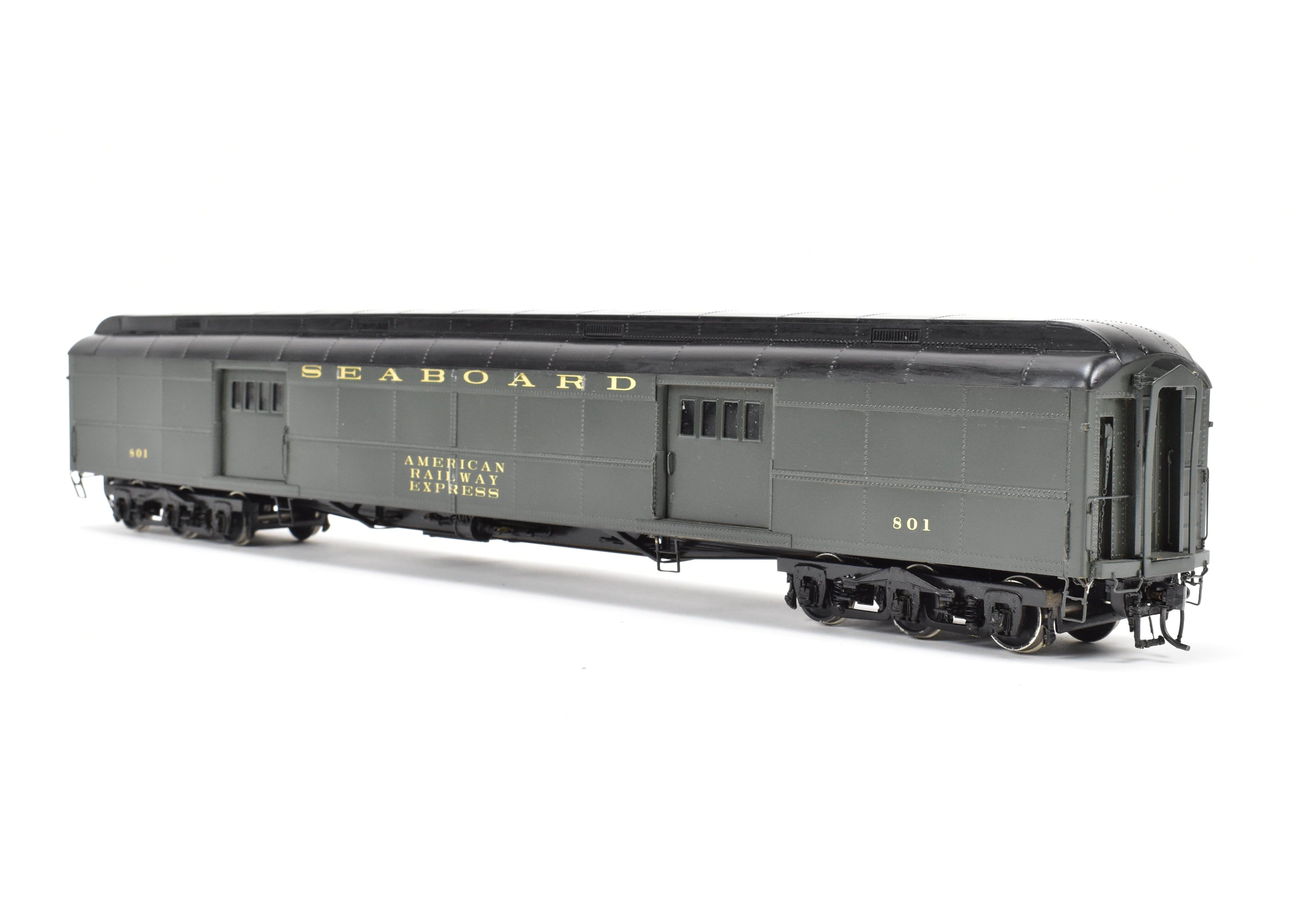 O Scale Brass Model PSC - Precision Scale Co. SAL - Seaboard Air Line Pullman Standard Heavyweight Baggage Car with 74'-6 Double-Doors and Custom Painting
