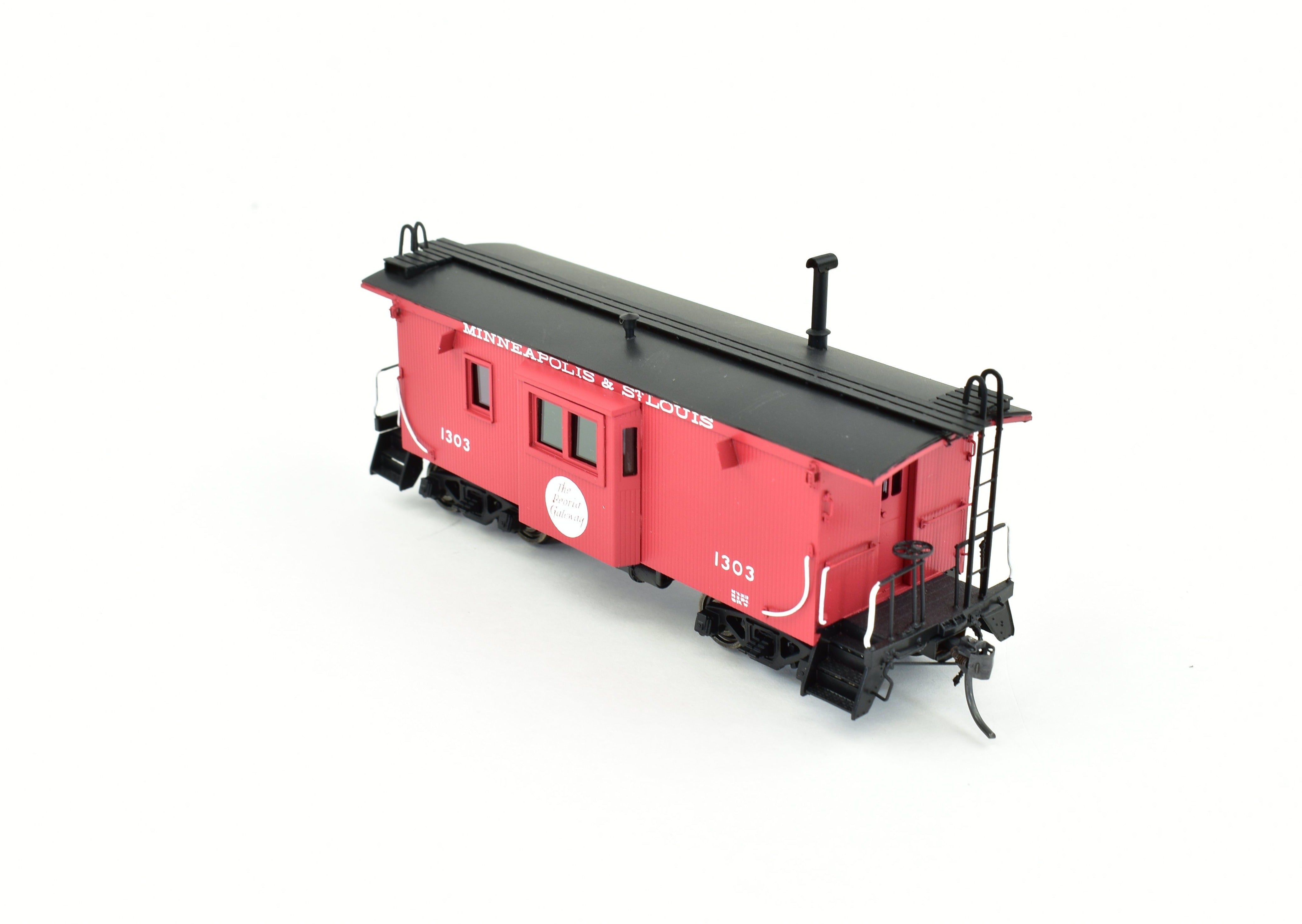 HO Brass DVP Minneapolis & St Louis Wood Bay Window Caboose Model FP 2006