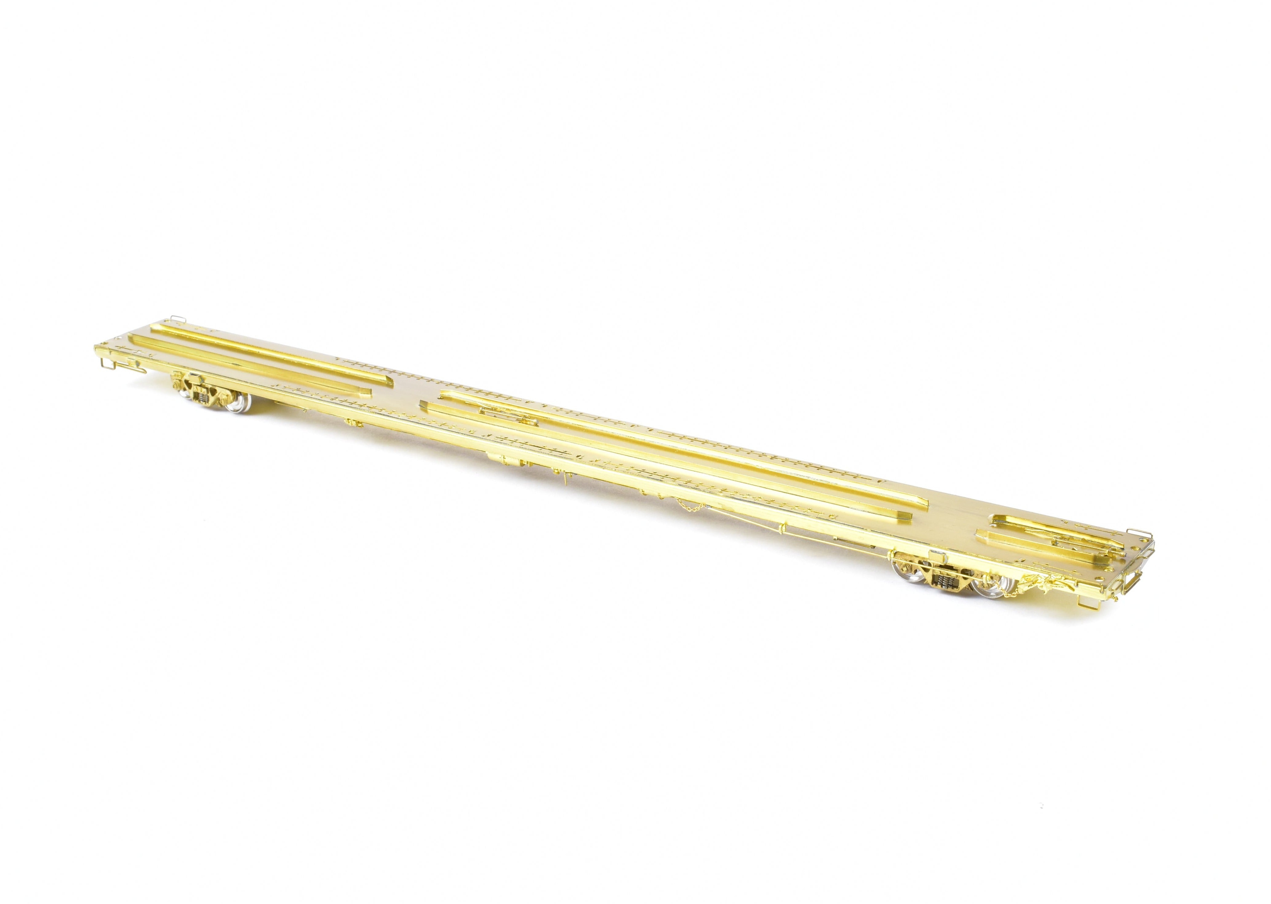 HO Scale Brass OMI - Overland Models, Inc. Maine Central (MEC) TOFC Trailer Train Flat Car Measuring 89 Feet and 4 Inches